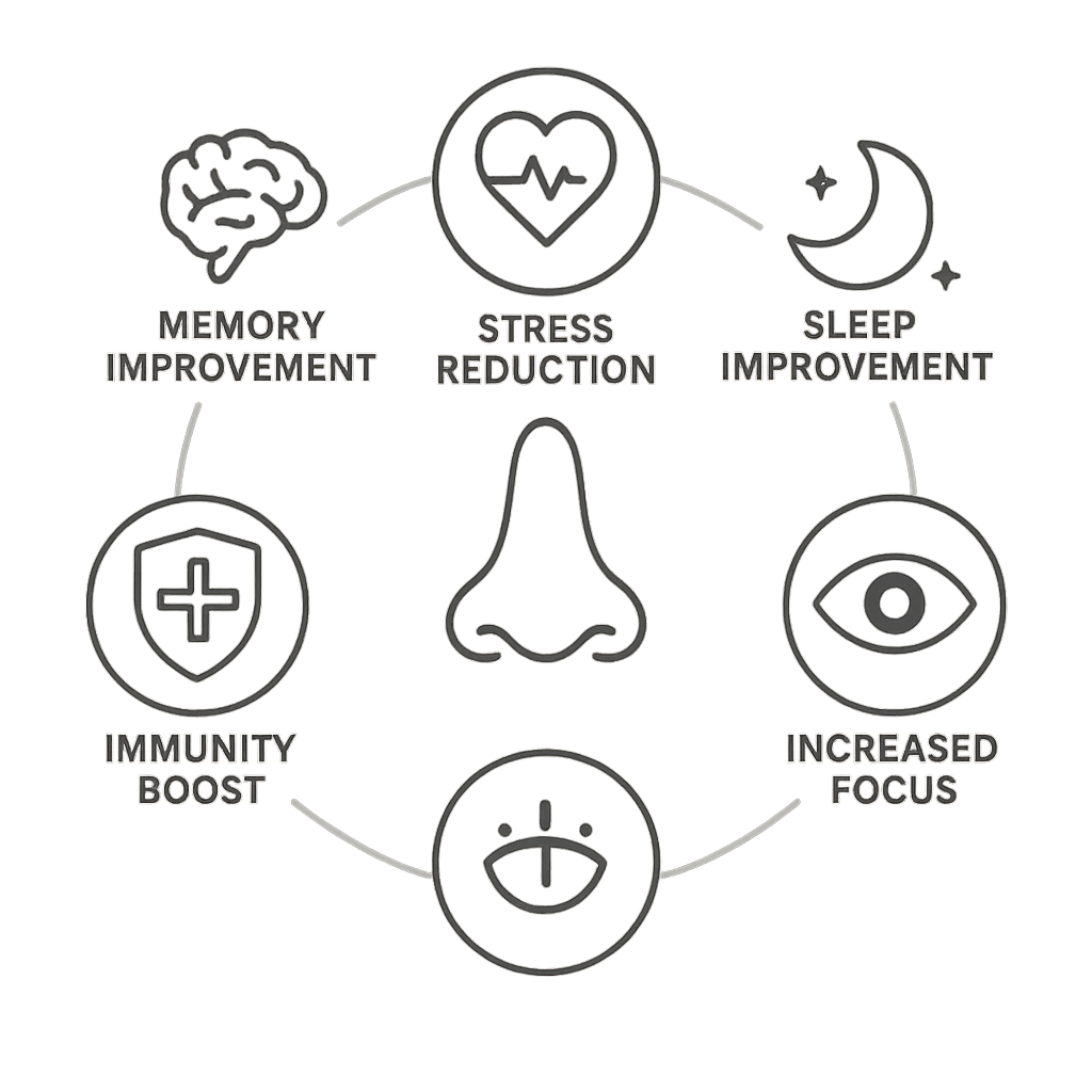 코 호흡의 건강 효과 차트