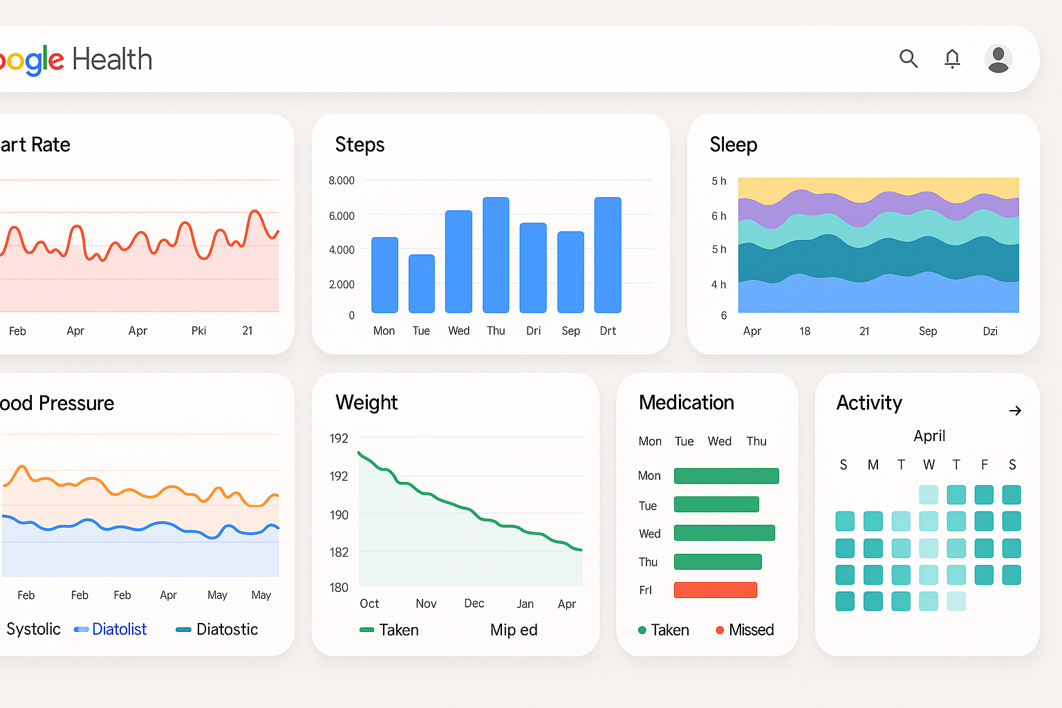 Google Health Analytics Dashboard