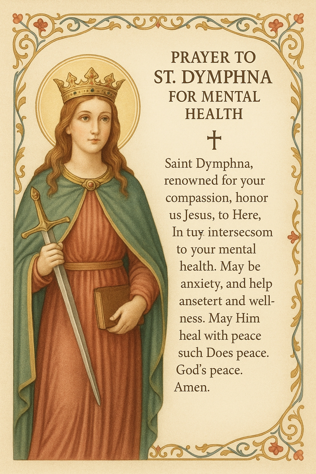 Prayer to St. Dymphna for Mental Health