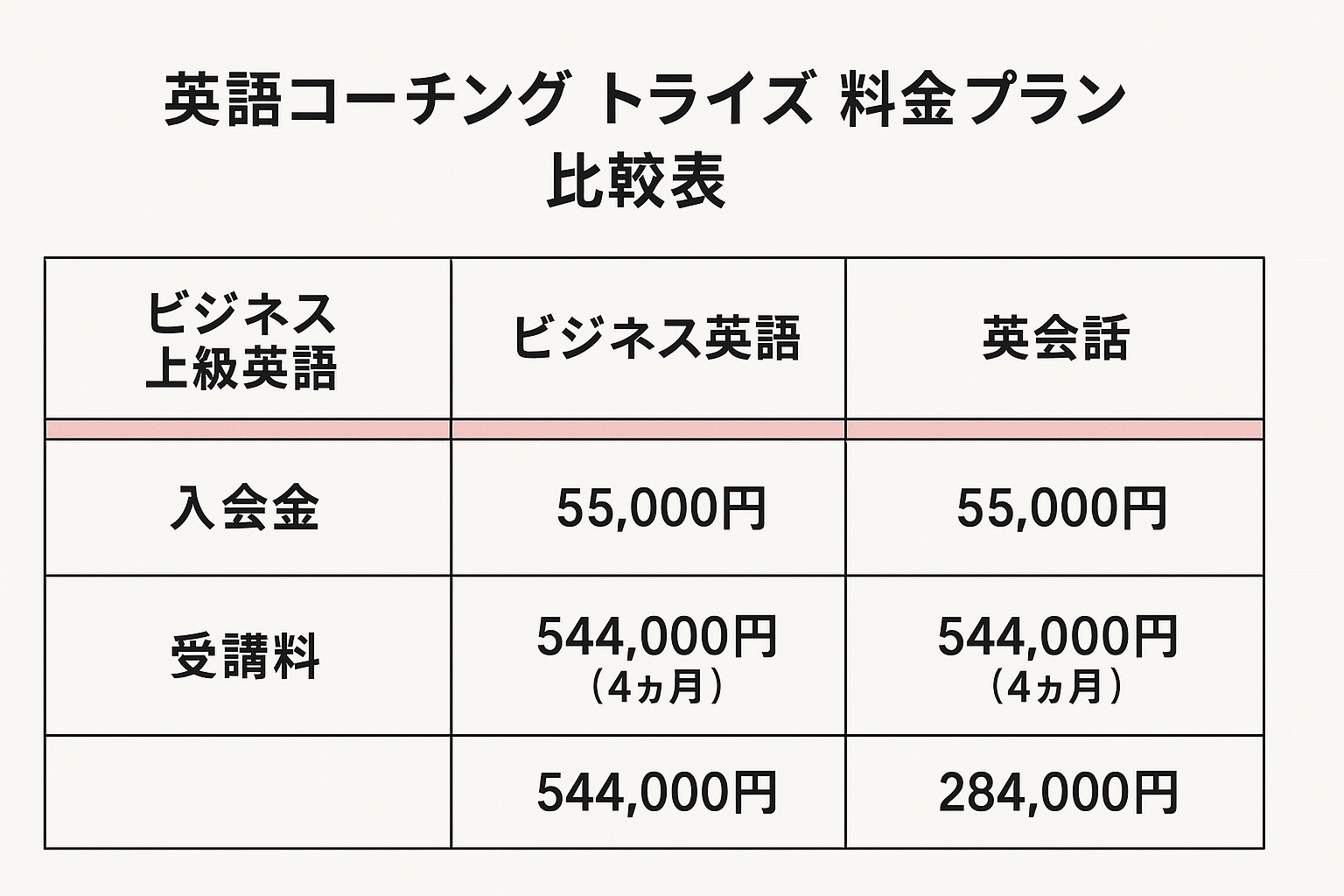 トライズの料金プラン