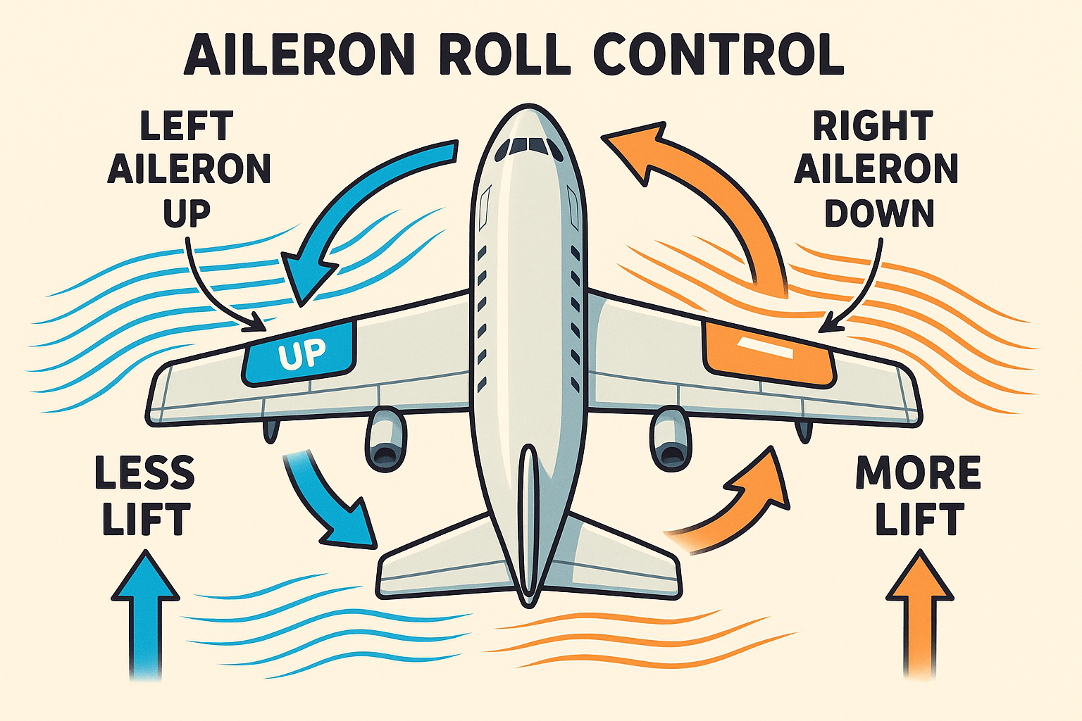 Aileron Roll Control Mechanism
