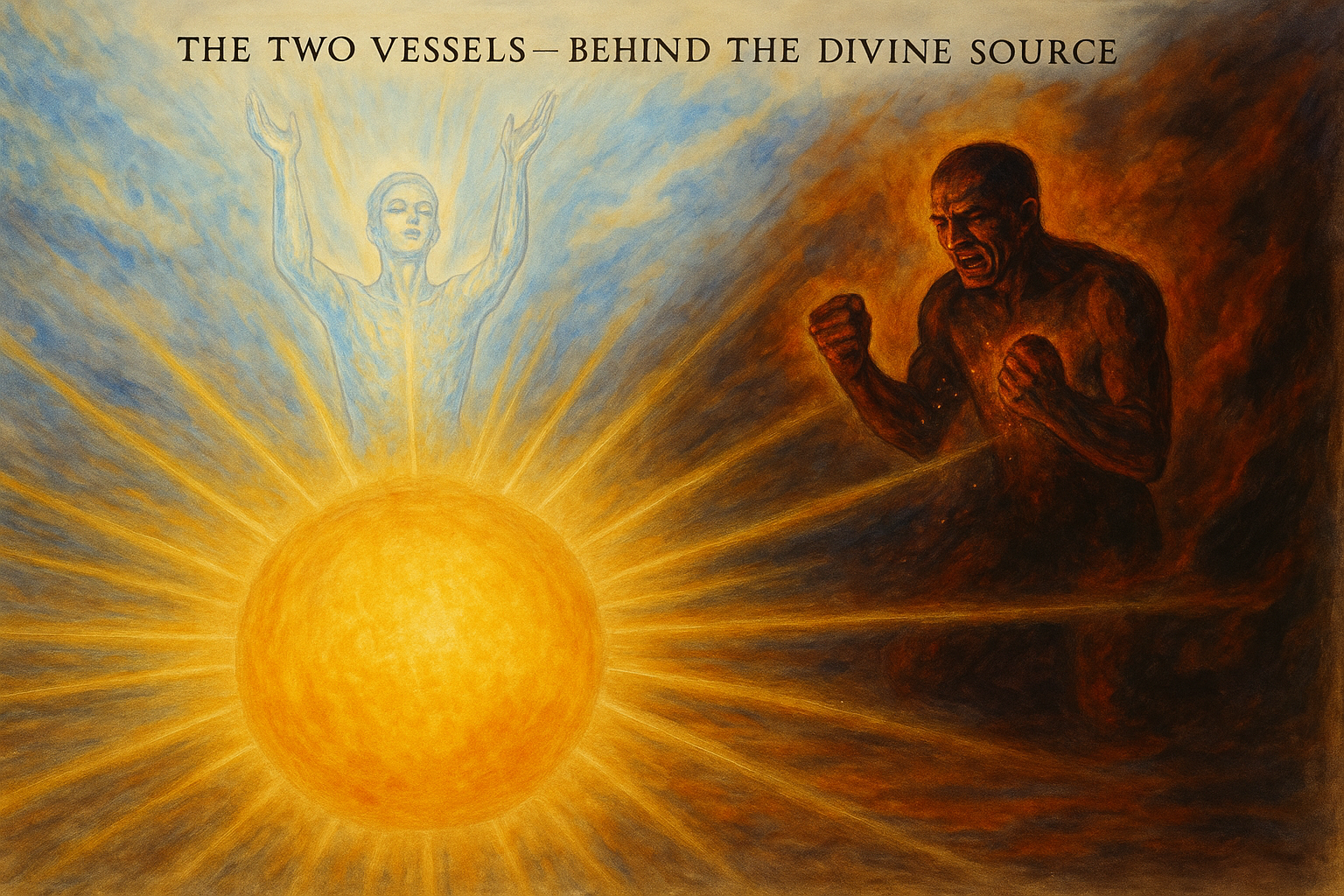 The Two Vessels - Behind the Divine Source perspective showing the view from behind the Universal Mind