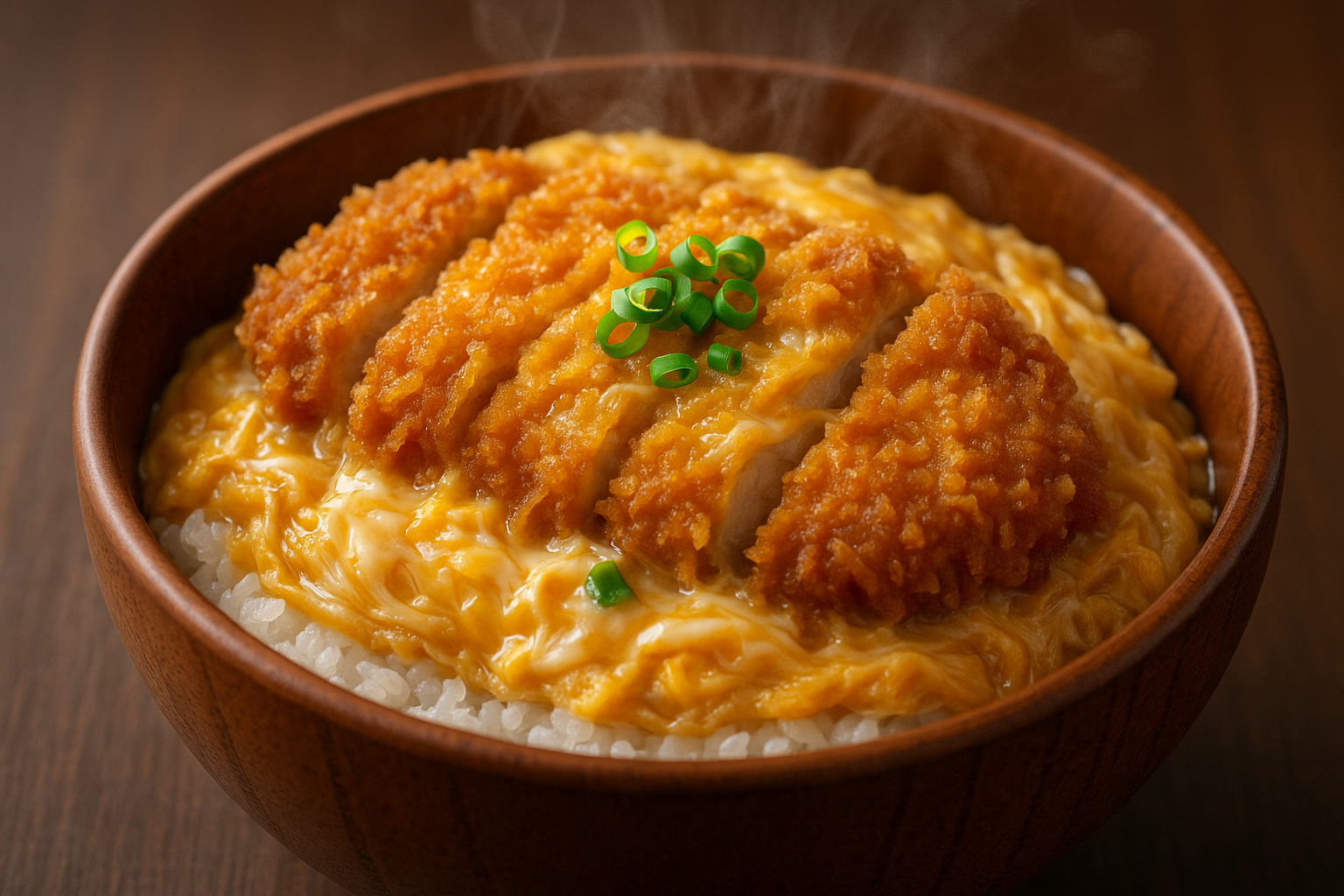 完成したカツ丼