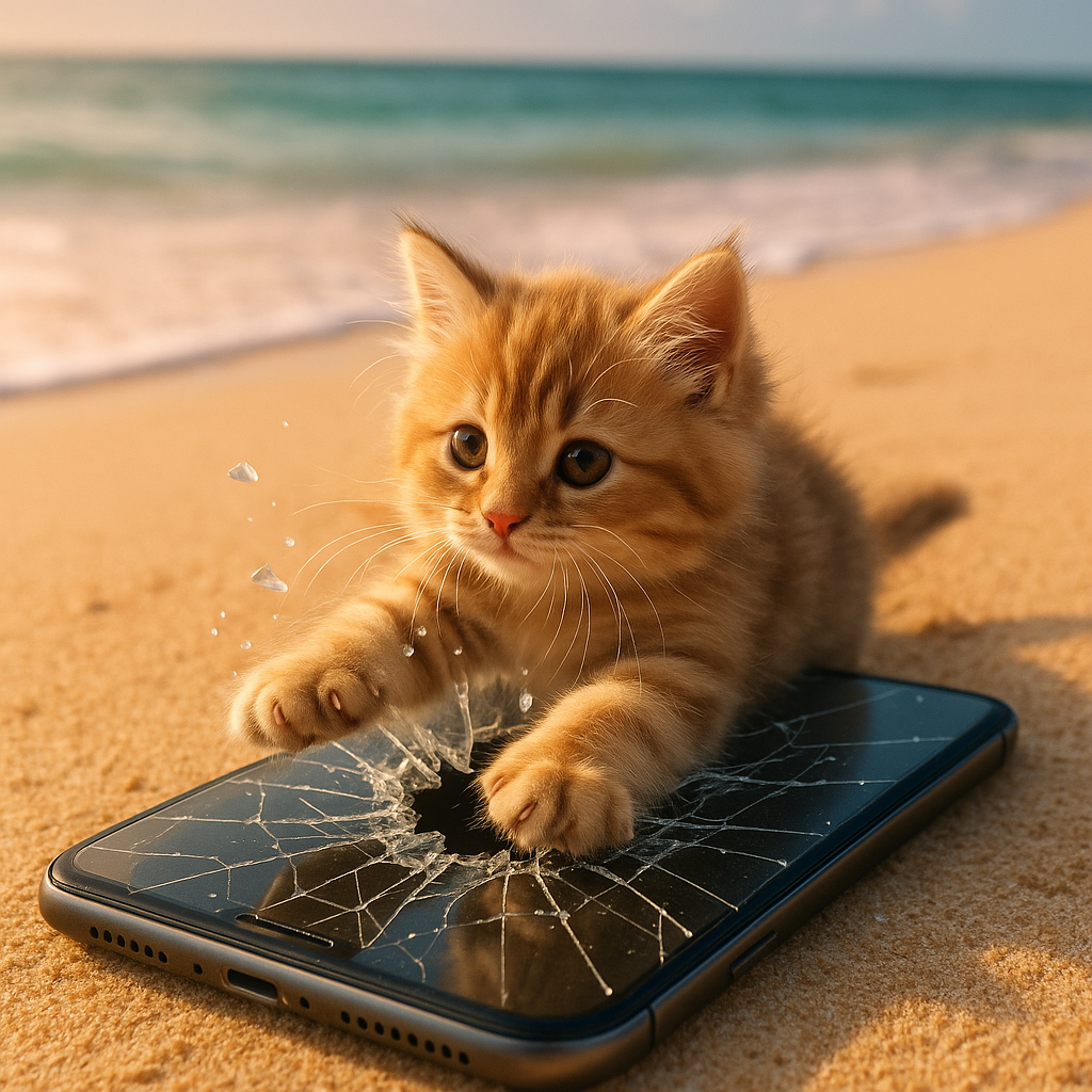 Kitten Breaking Phone
