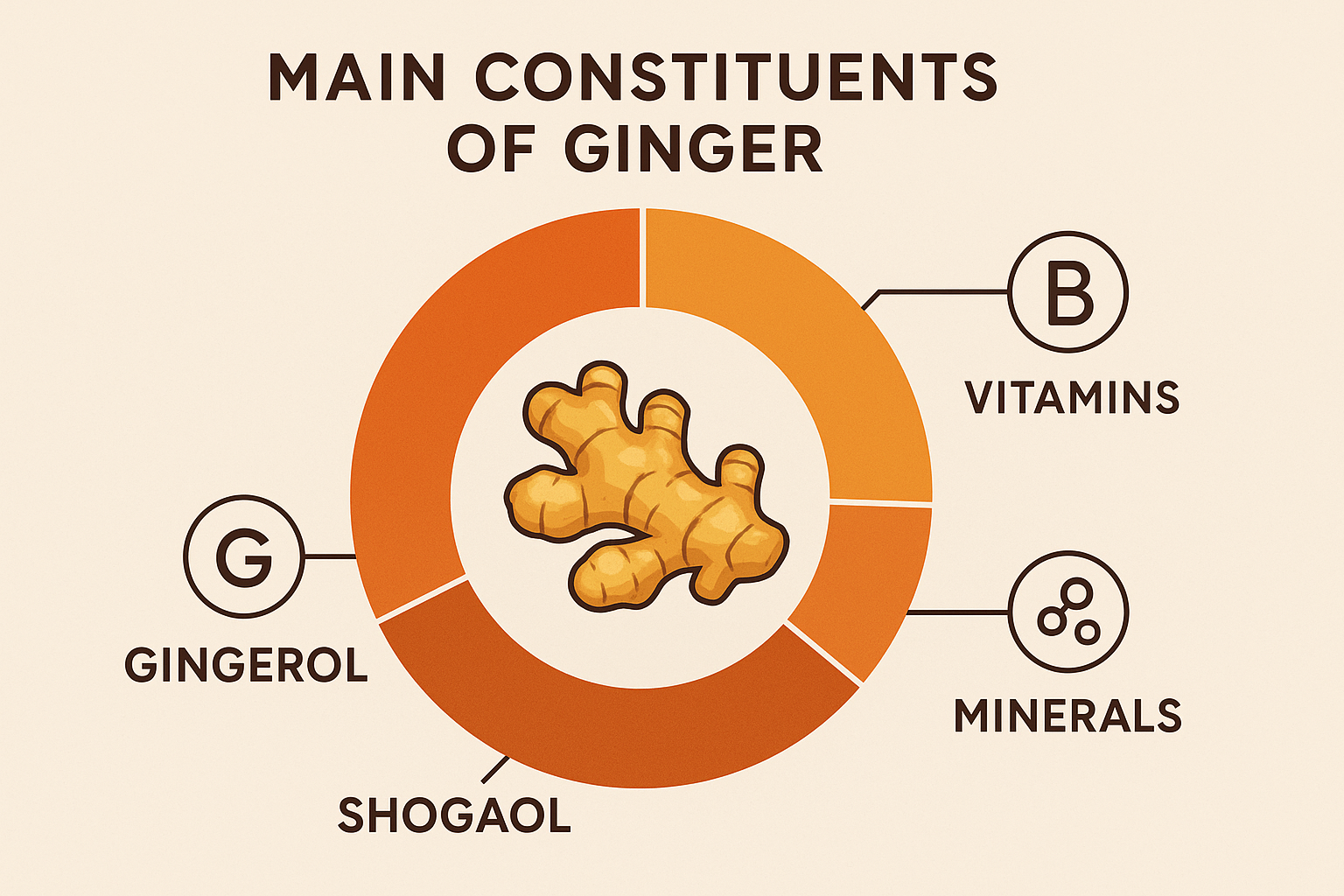 생강의 영양성분 인포그래픽