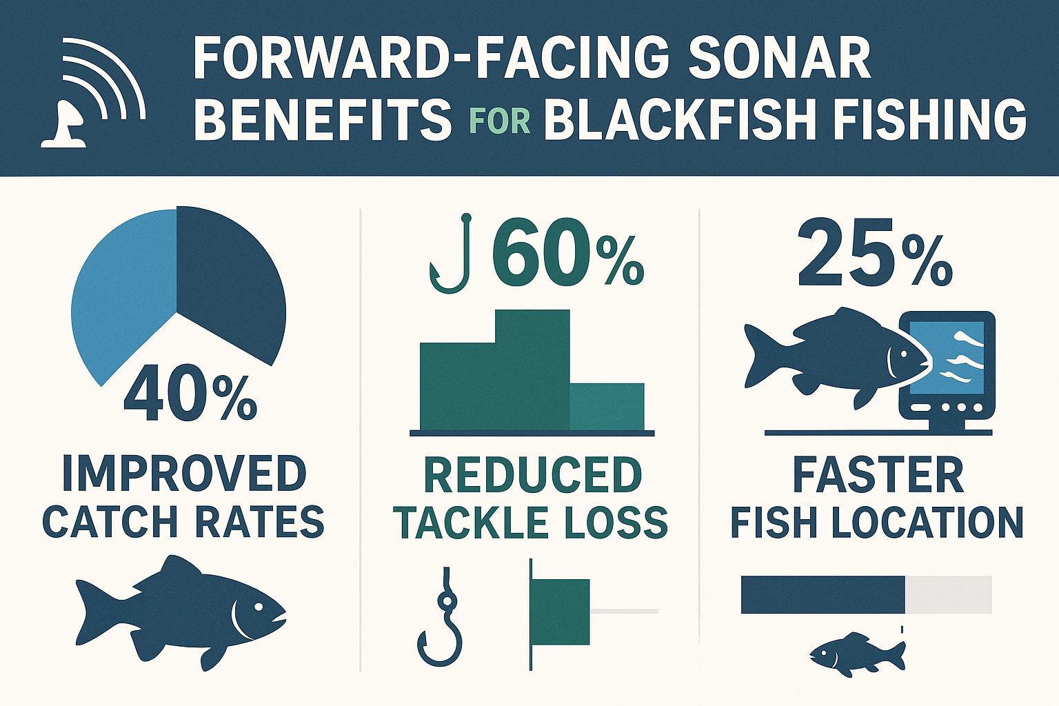 Forward-facing sonar benefits infographic