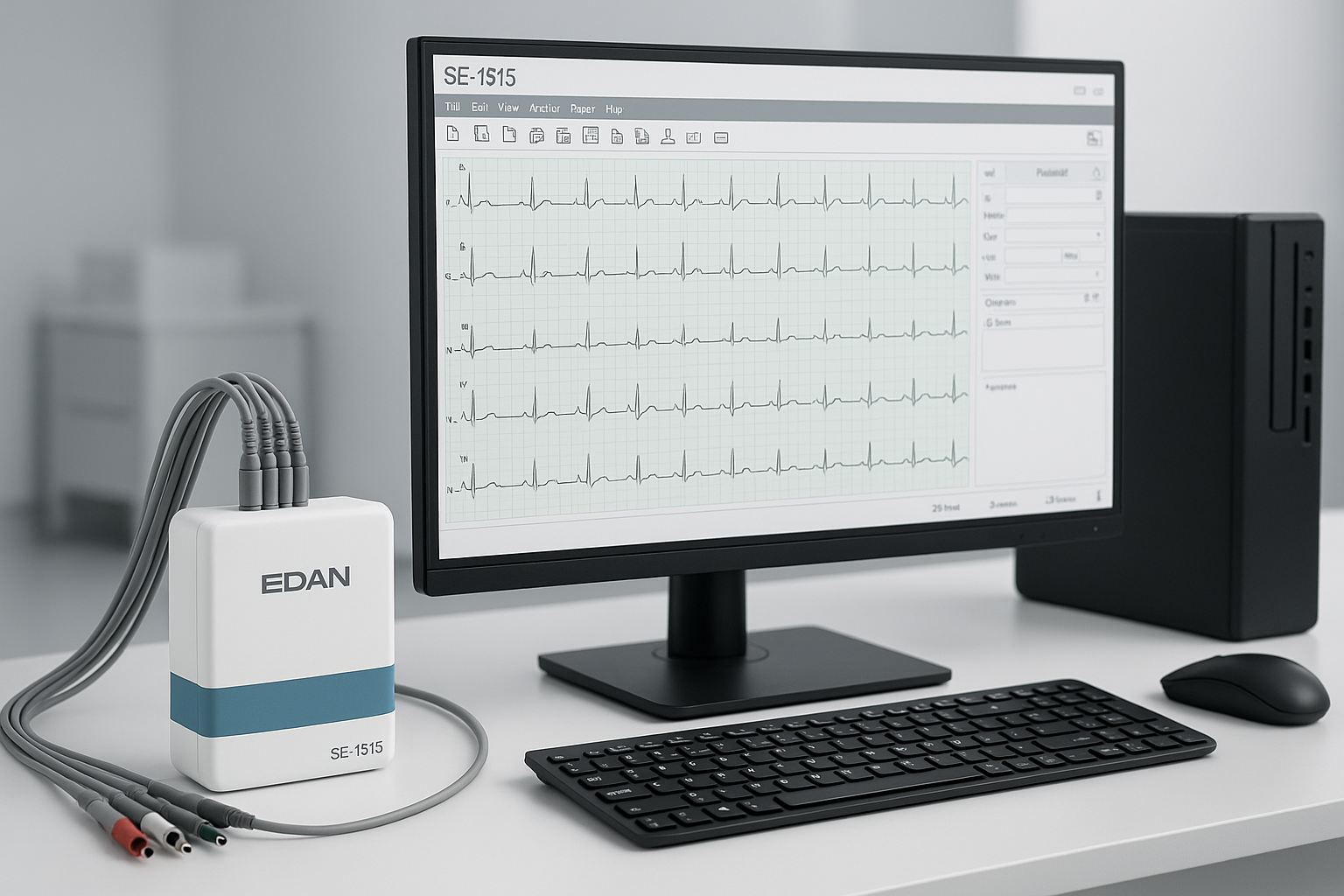 Edan SE-1515 PC-Based ECG System