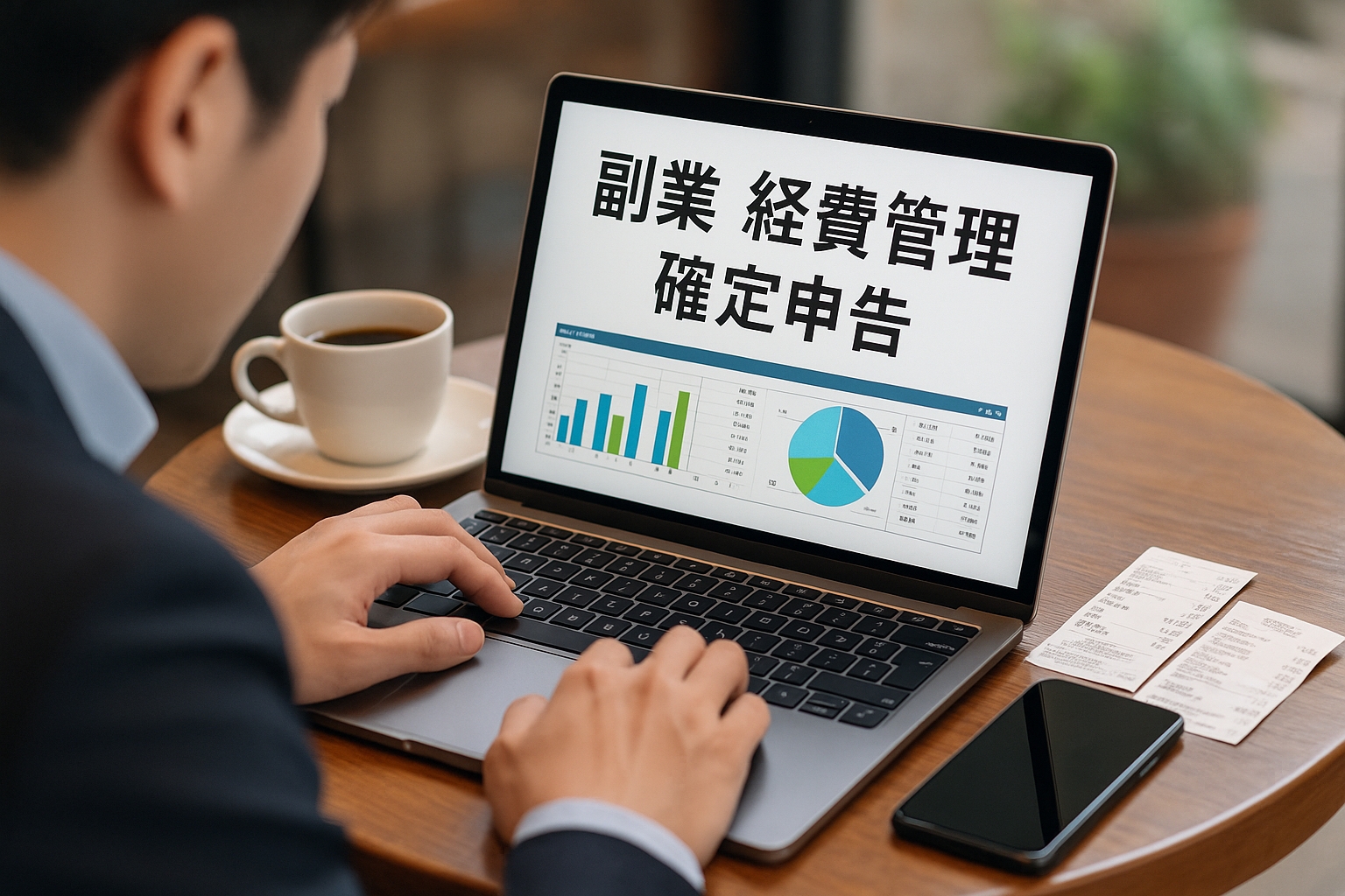 副業と経費管理のイメージ