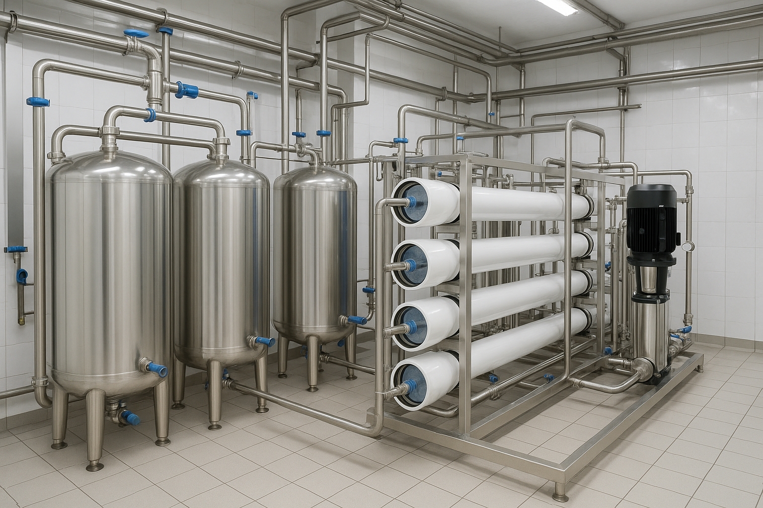 Hệ thống lọc nước công nghiệp hiện đại