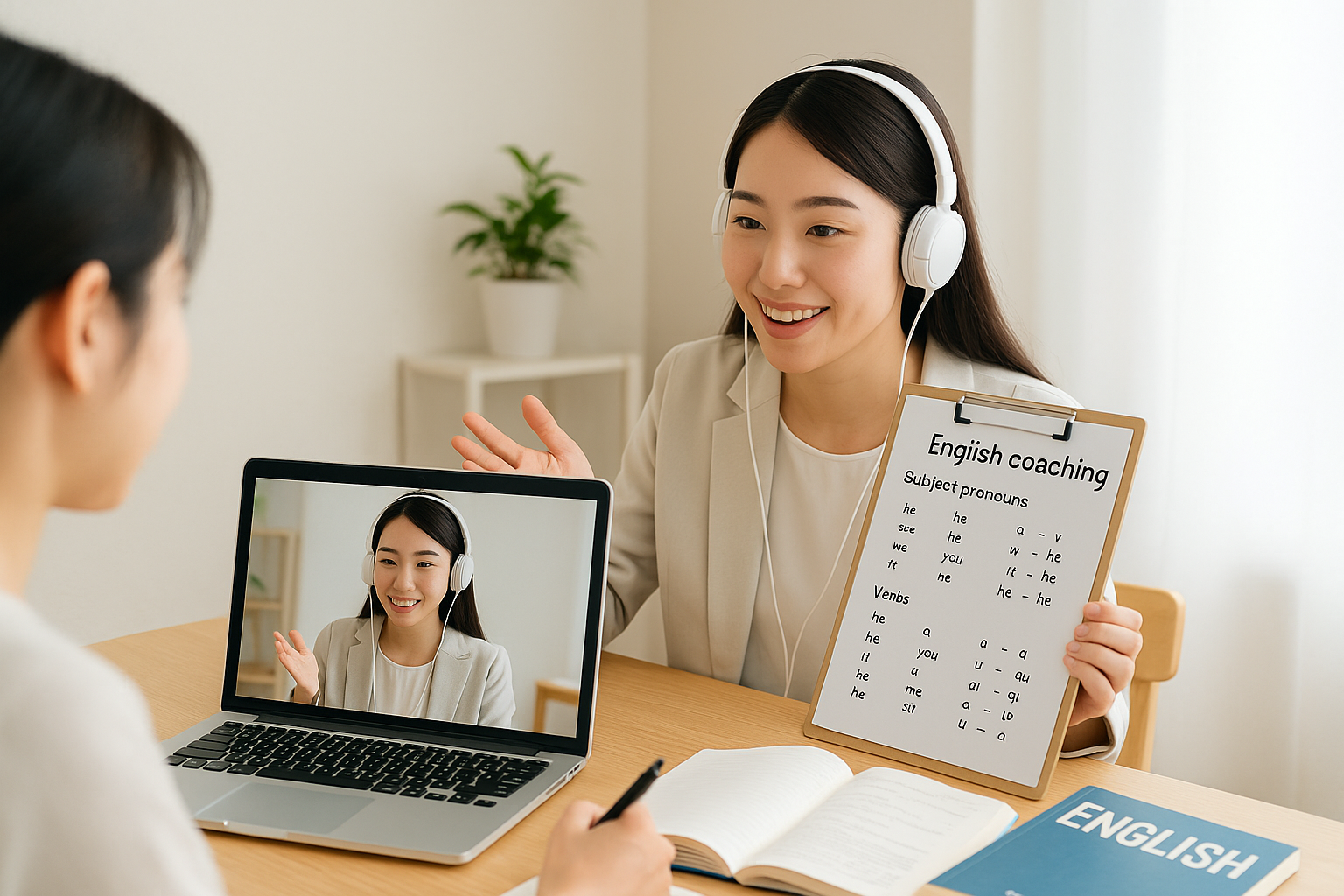 英語コーチングの様子