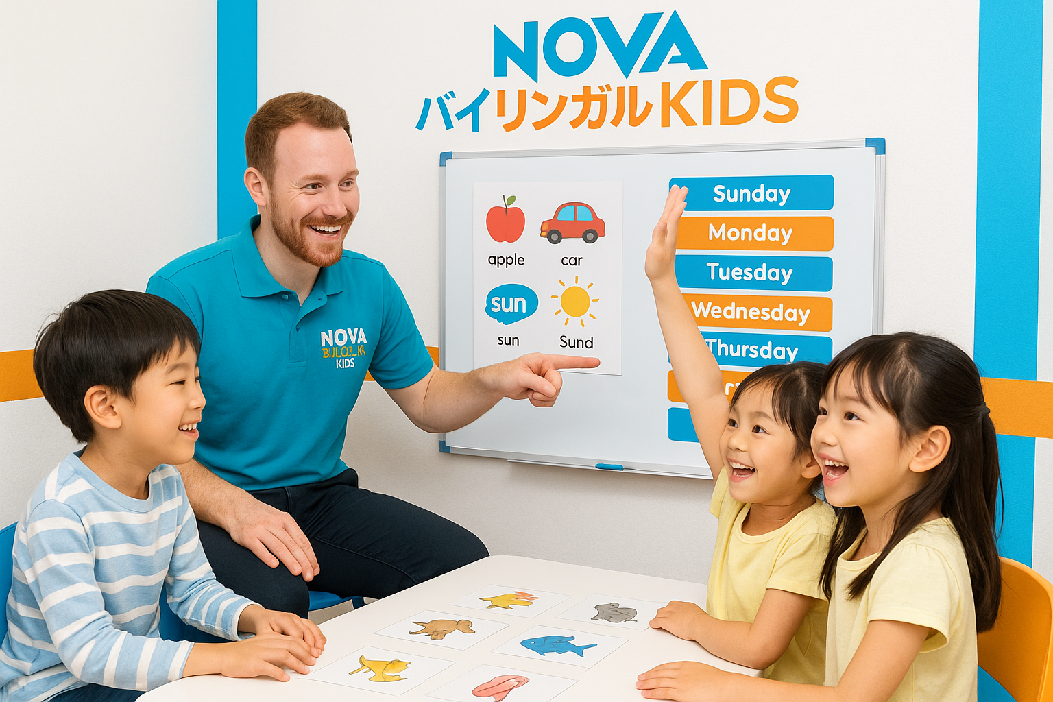 NOVAバイリンガルKIDSの教室風景