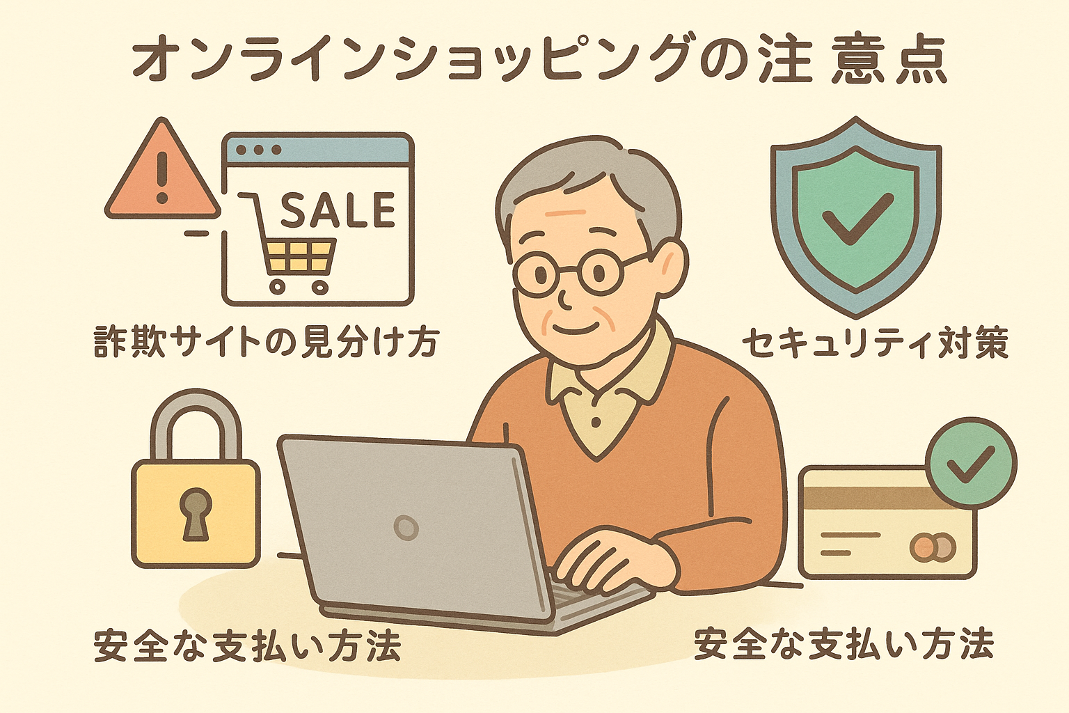オンラインショッピングの安全対策
