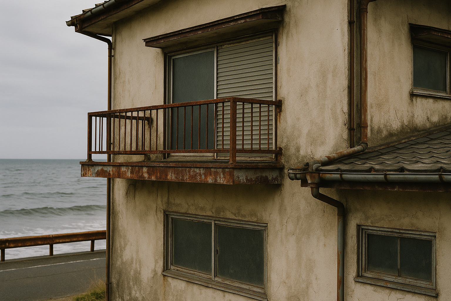 塩害を受けた住宅