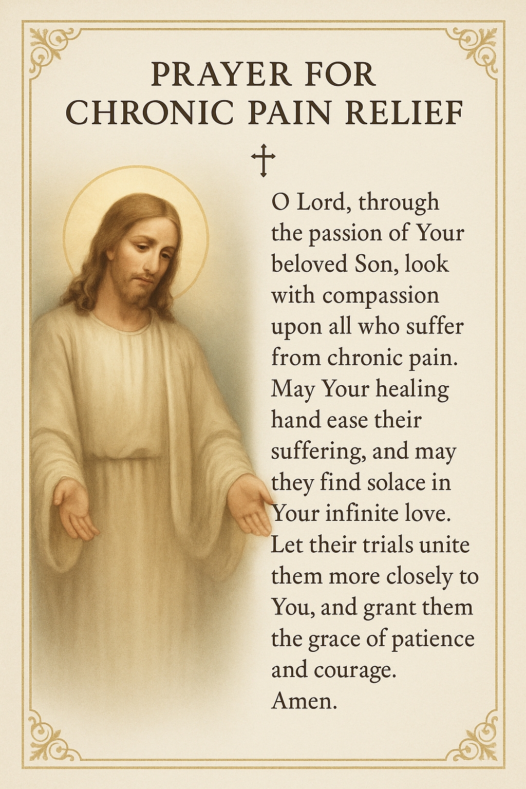 Prayer for Chronic Pain Relief