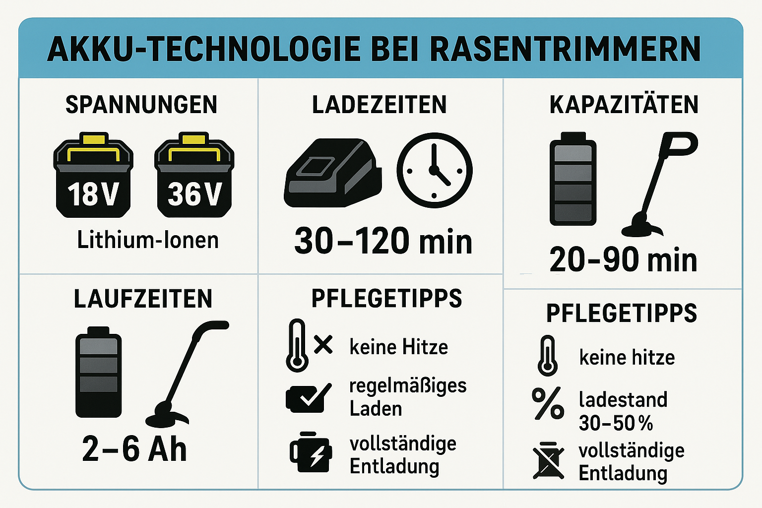 Akku-Technologie Infografik