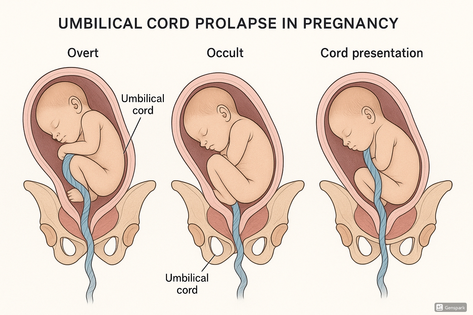 Types of Umbilical Cord Prolapse