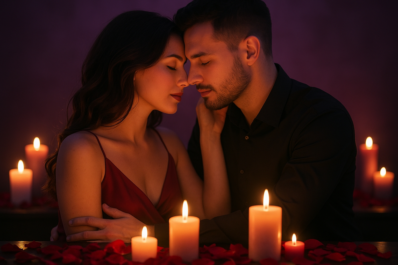 Casal em momento romântico para o Dia dos Namorados
