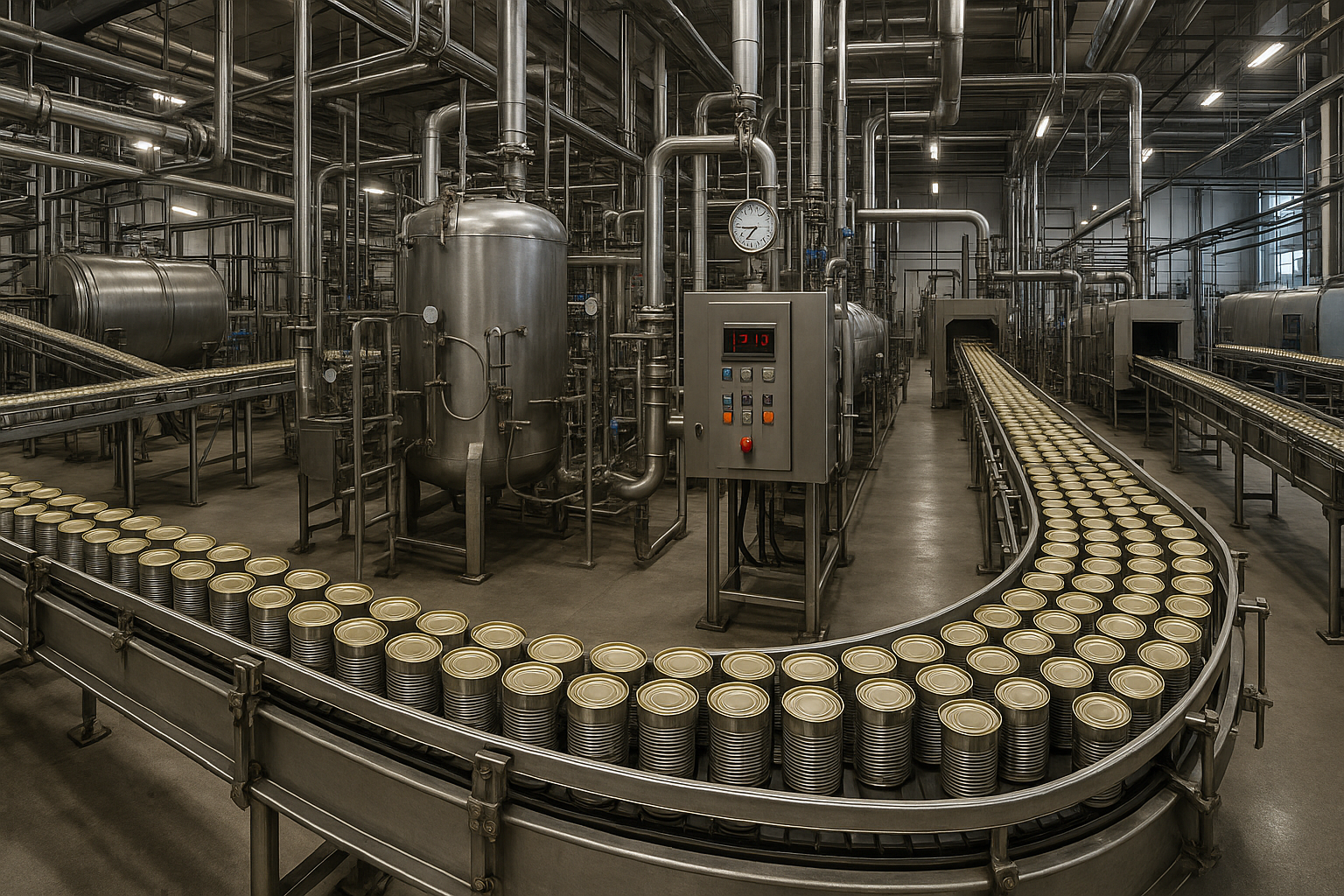 POURQUOI LA STÉRILISATION NE FONCTIONNE PAS 4 INSTALLATION INDUSTRIELLE DE STÉRILISATION ALIMENTAIRE AVEC ÉQUIPEMENTS DE TRAITEMENT THERMIQUE