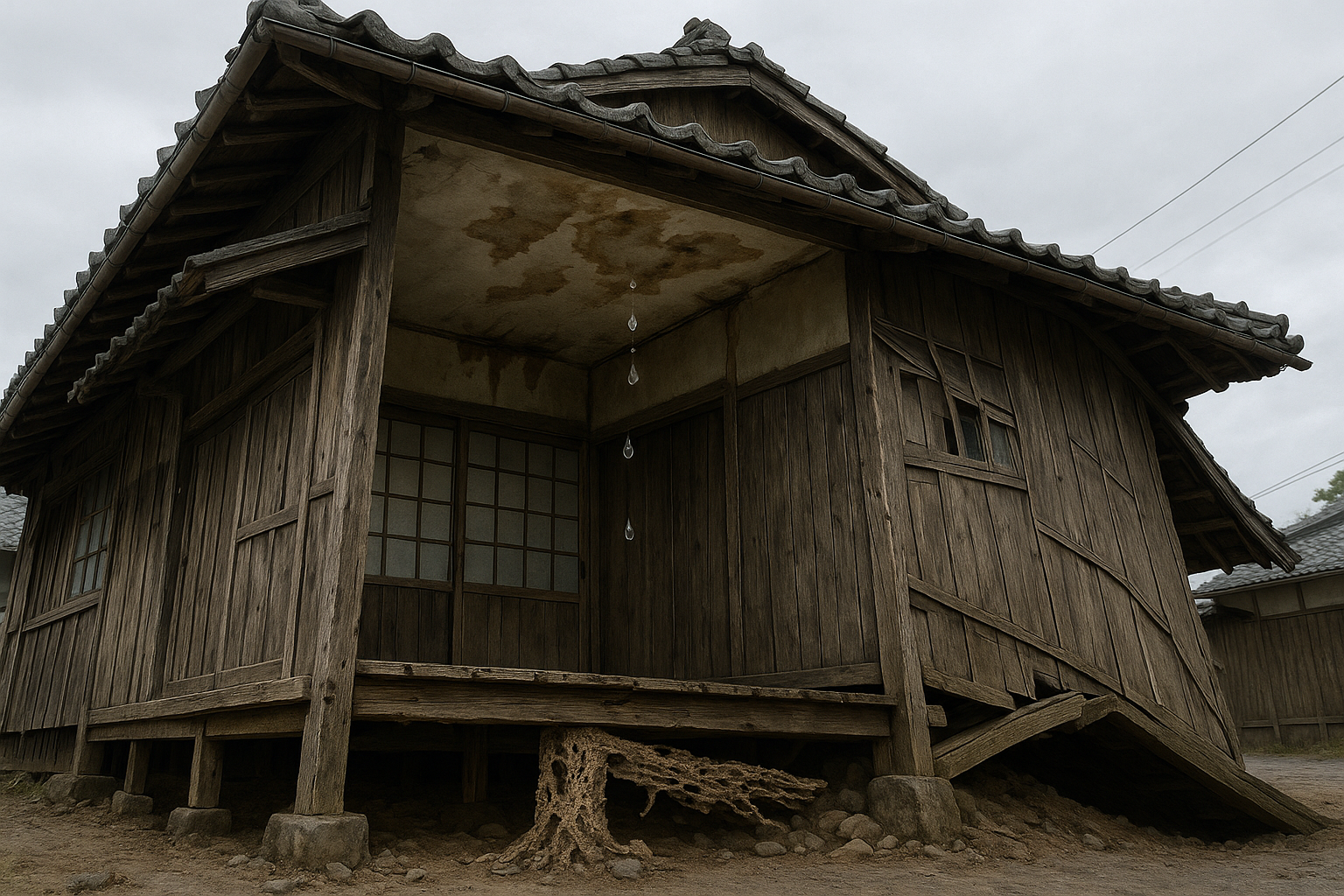 築古戸建ての修繕問題（雨漏り・シロアリ・傾き）