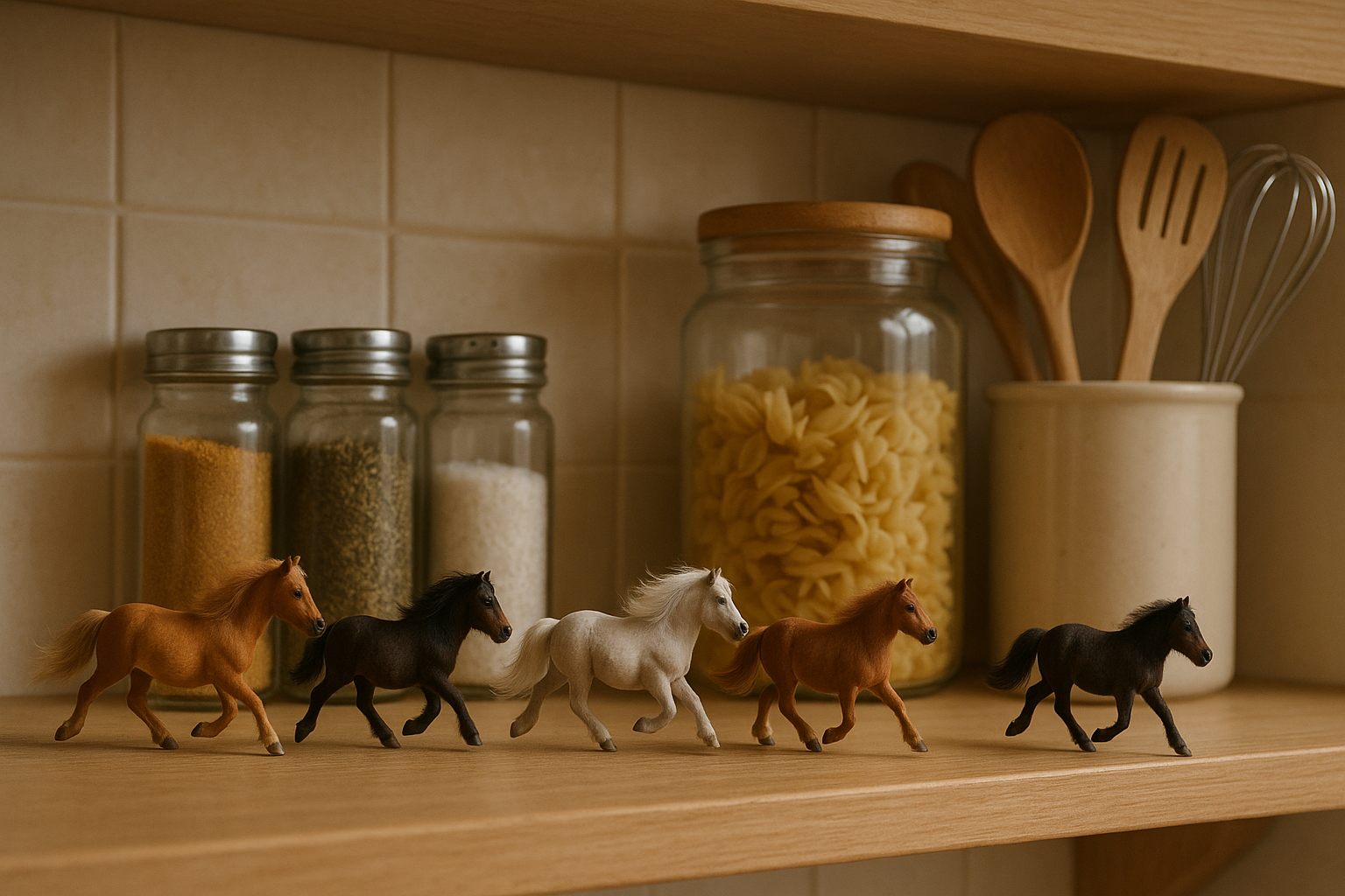 Horses on Shelves