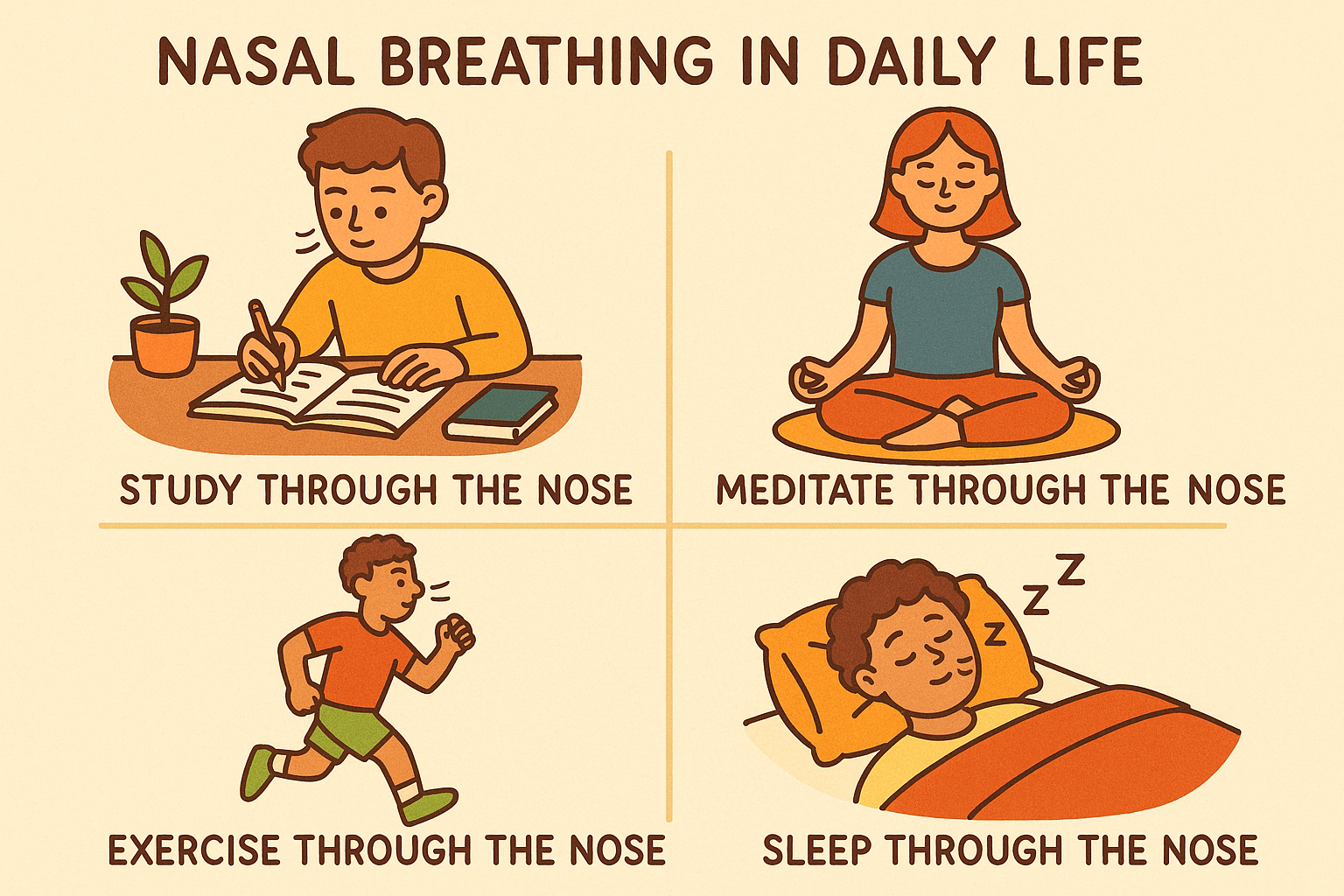 일상 속 코 호흡 실천법