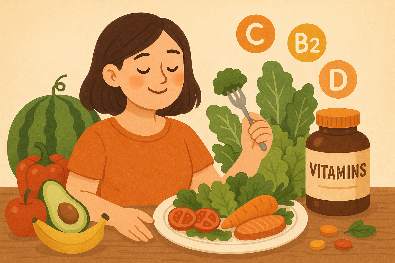 균형잡힌 비타민 섭취