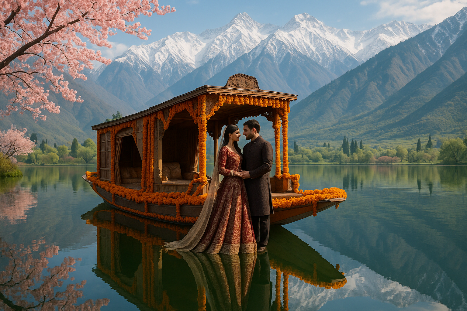 Kashmir Dal Lake Wedding