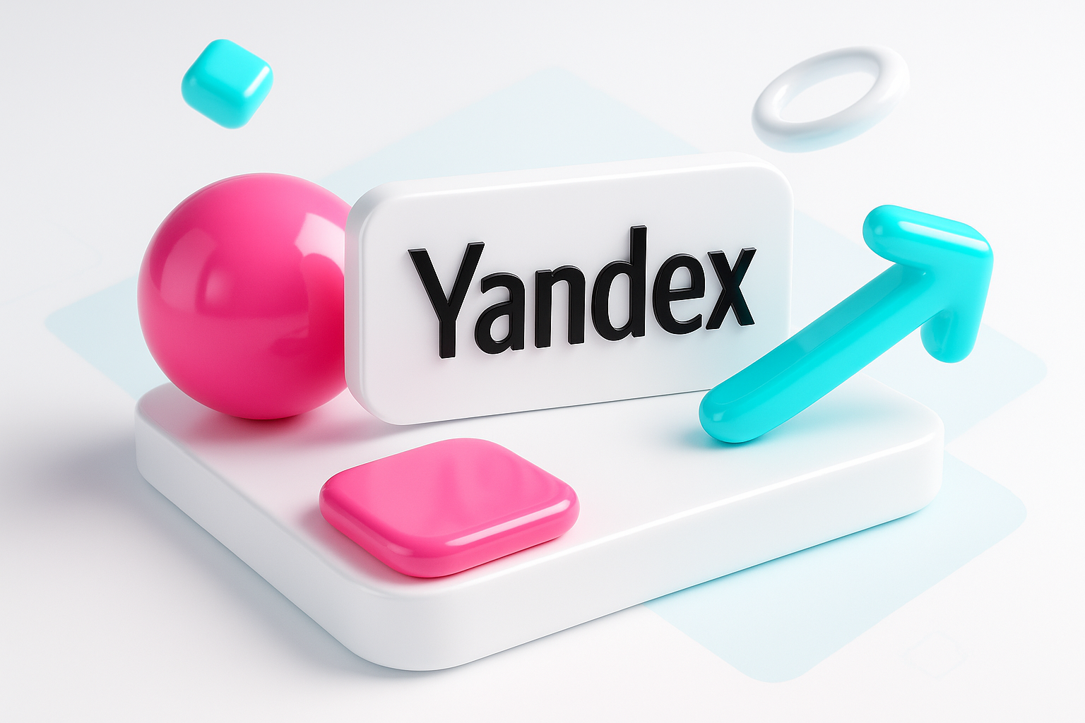 Modern 3D Yandex Promotional Image