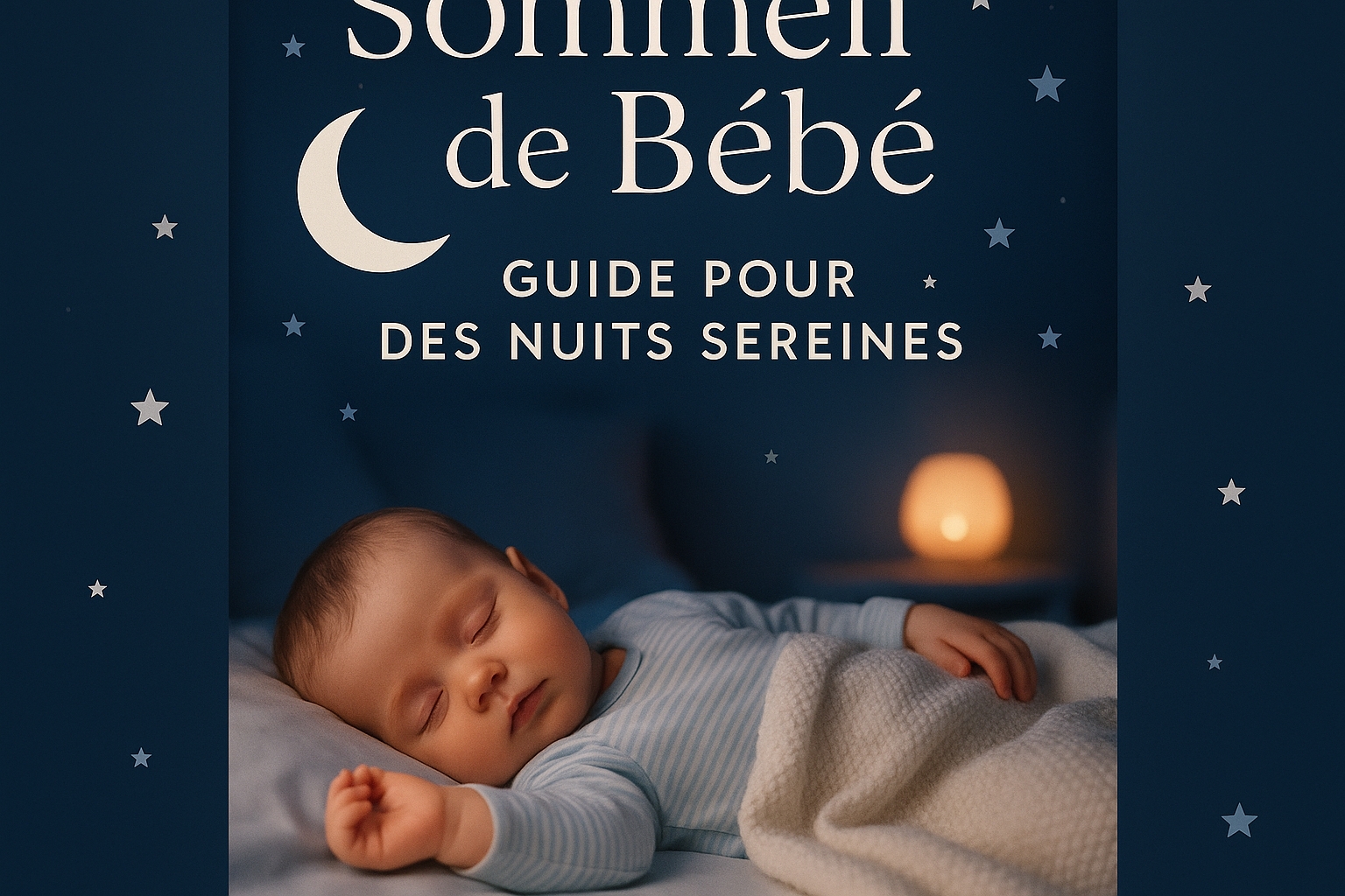 Couverture guide sommeil bébé - bébé endormi paisiblement