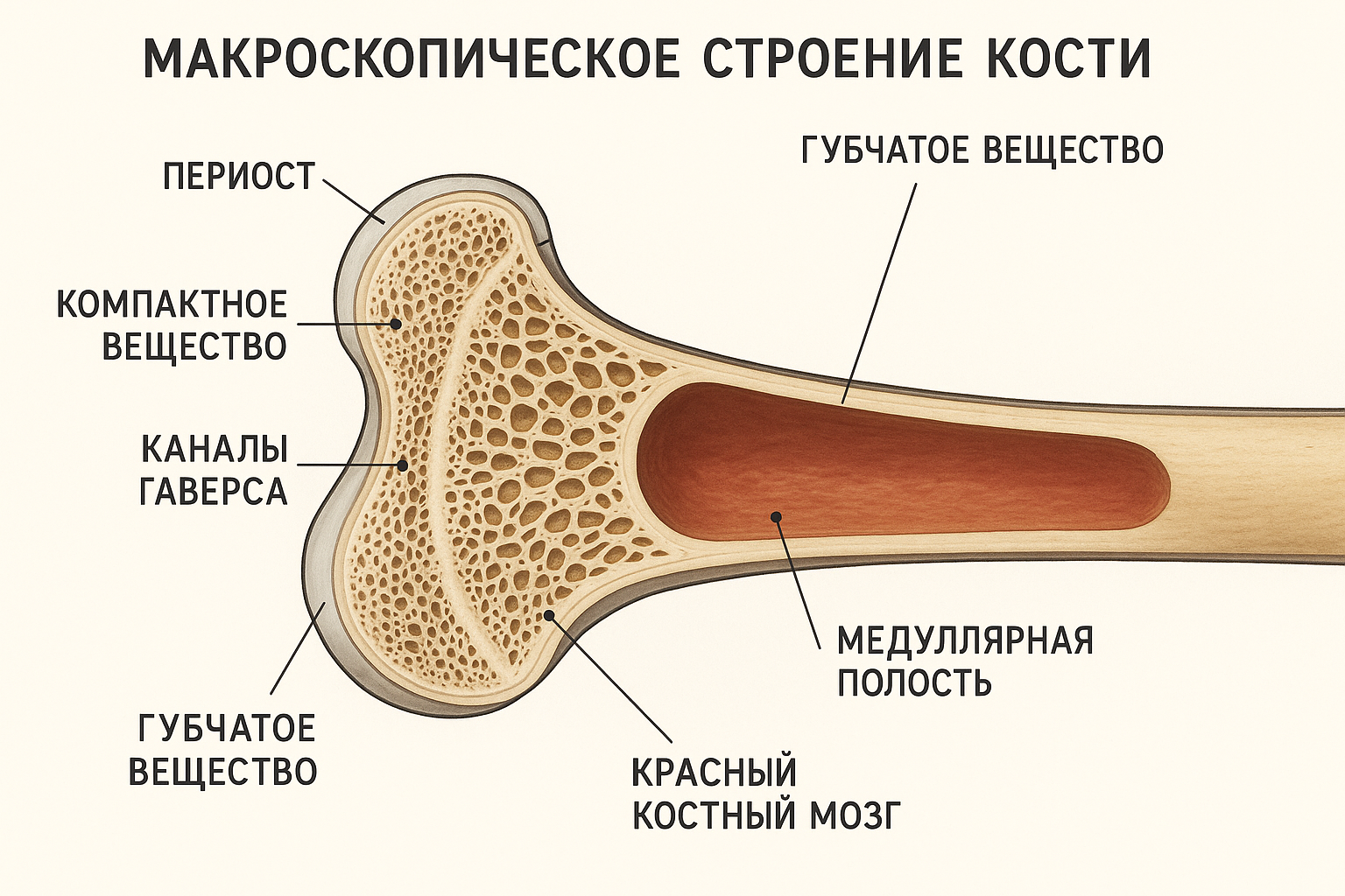 Макроскопическое строение кости
