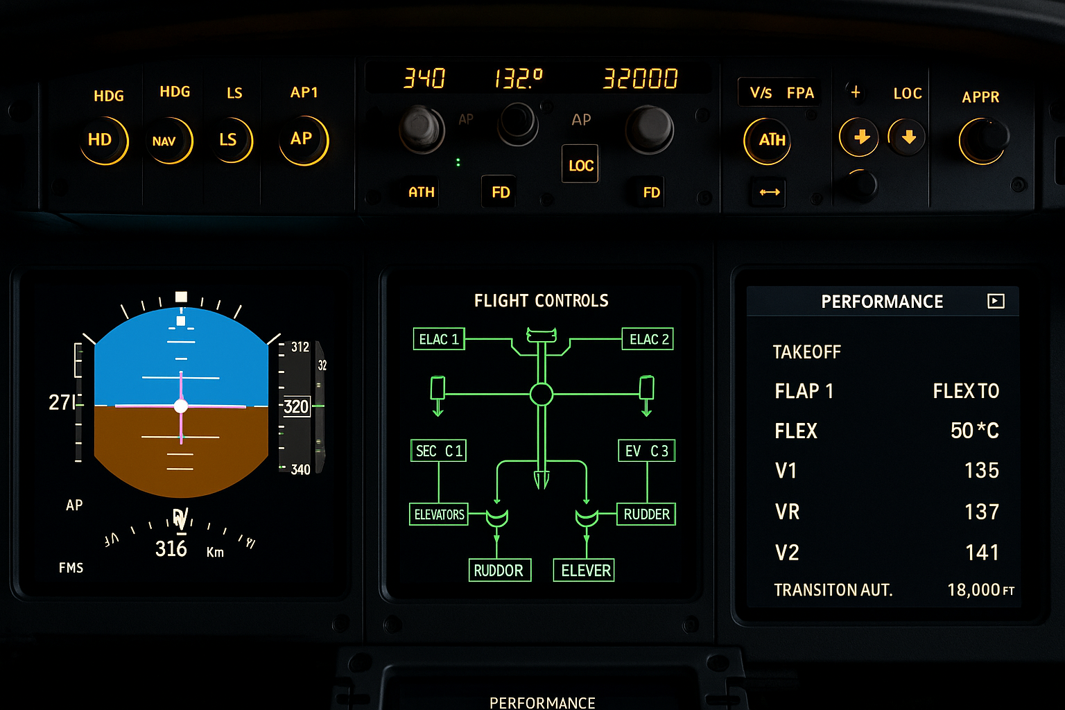 Modern Glass Cockpit Displays