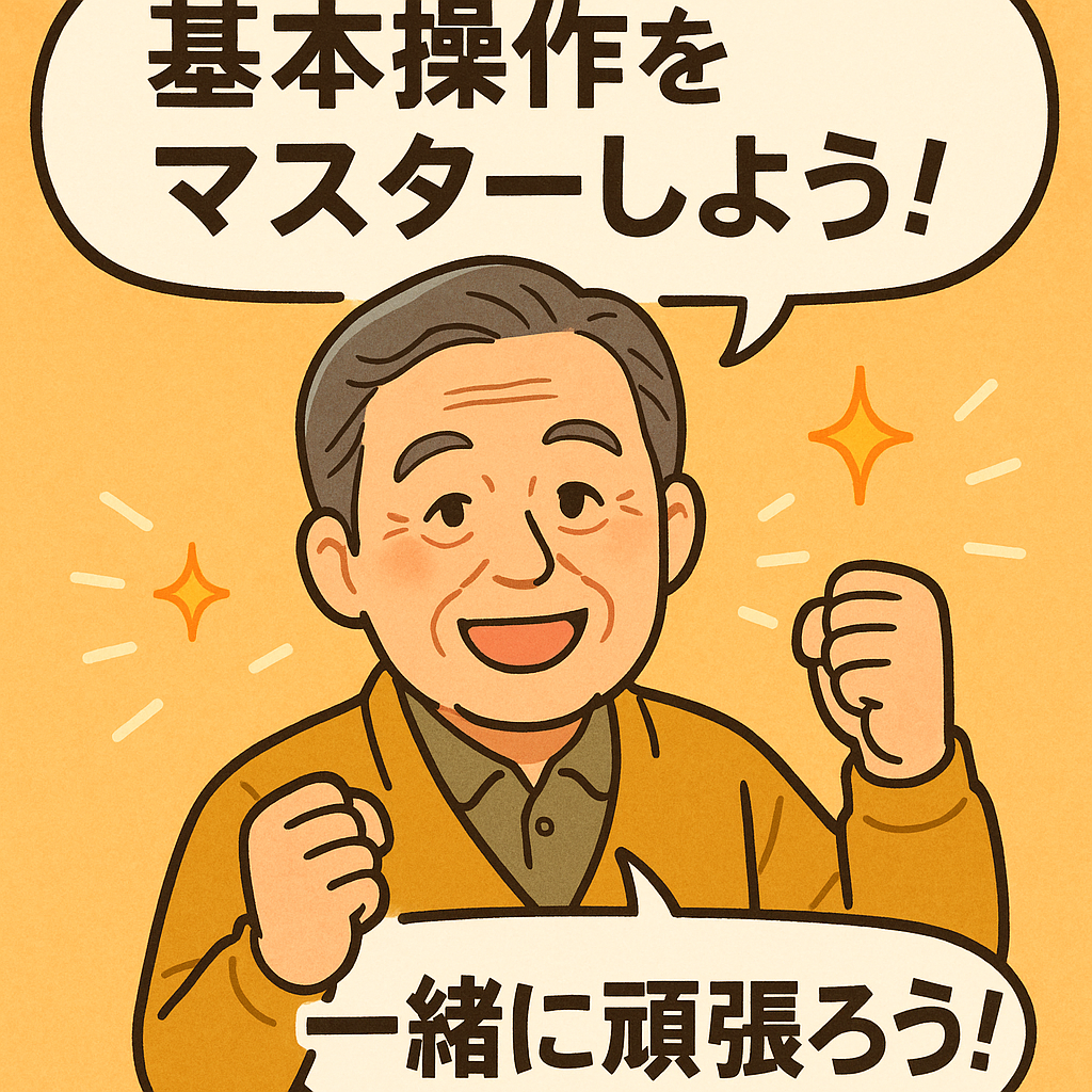 基本操作をマスターしよう！一緒に頑張ろう！