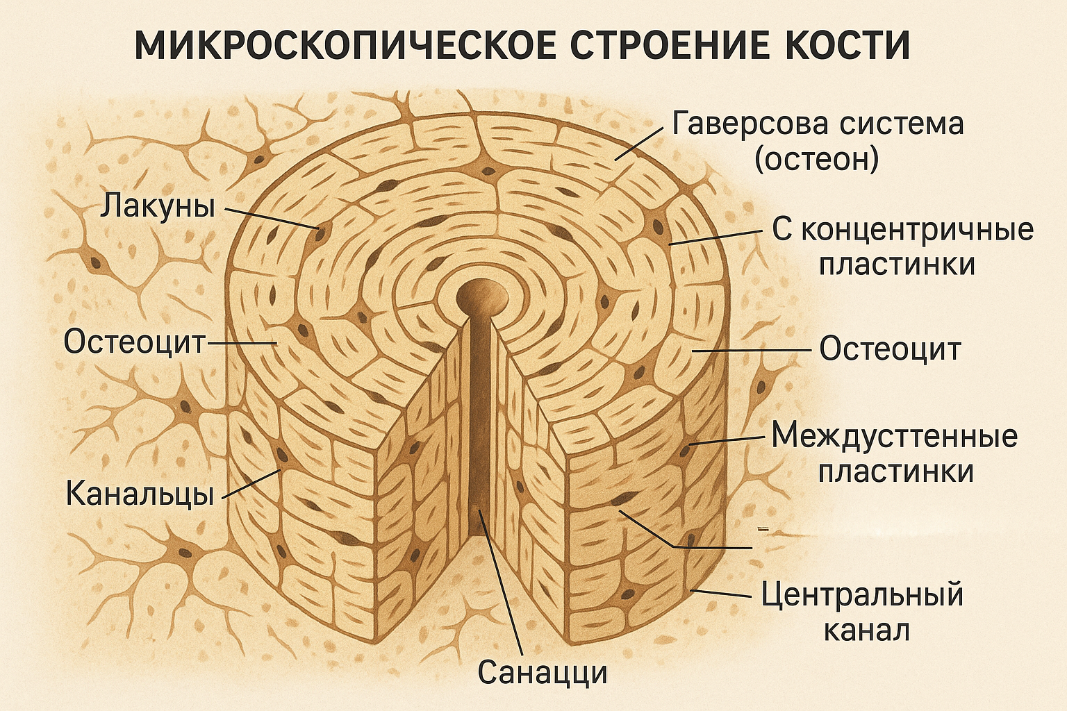 Микроскопическое строение кости