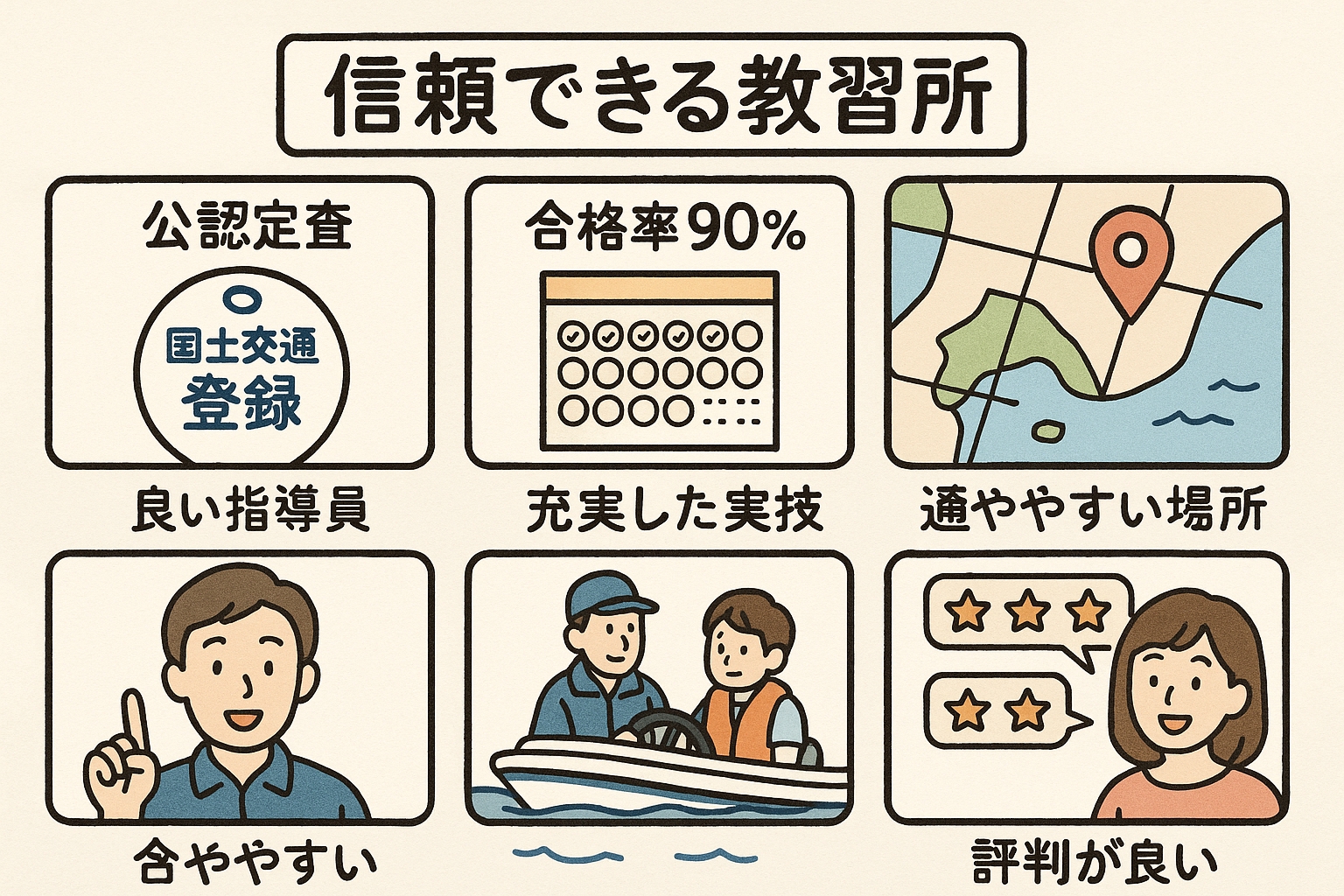 信頼できる教習所の選び方