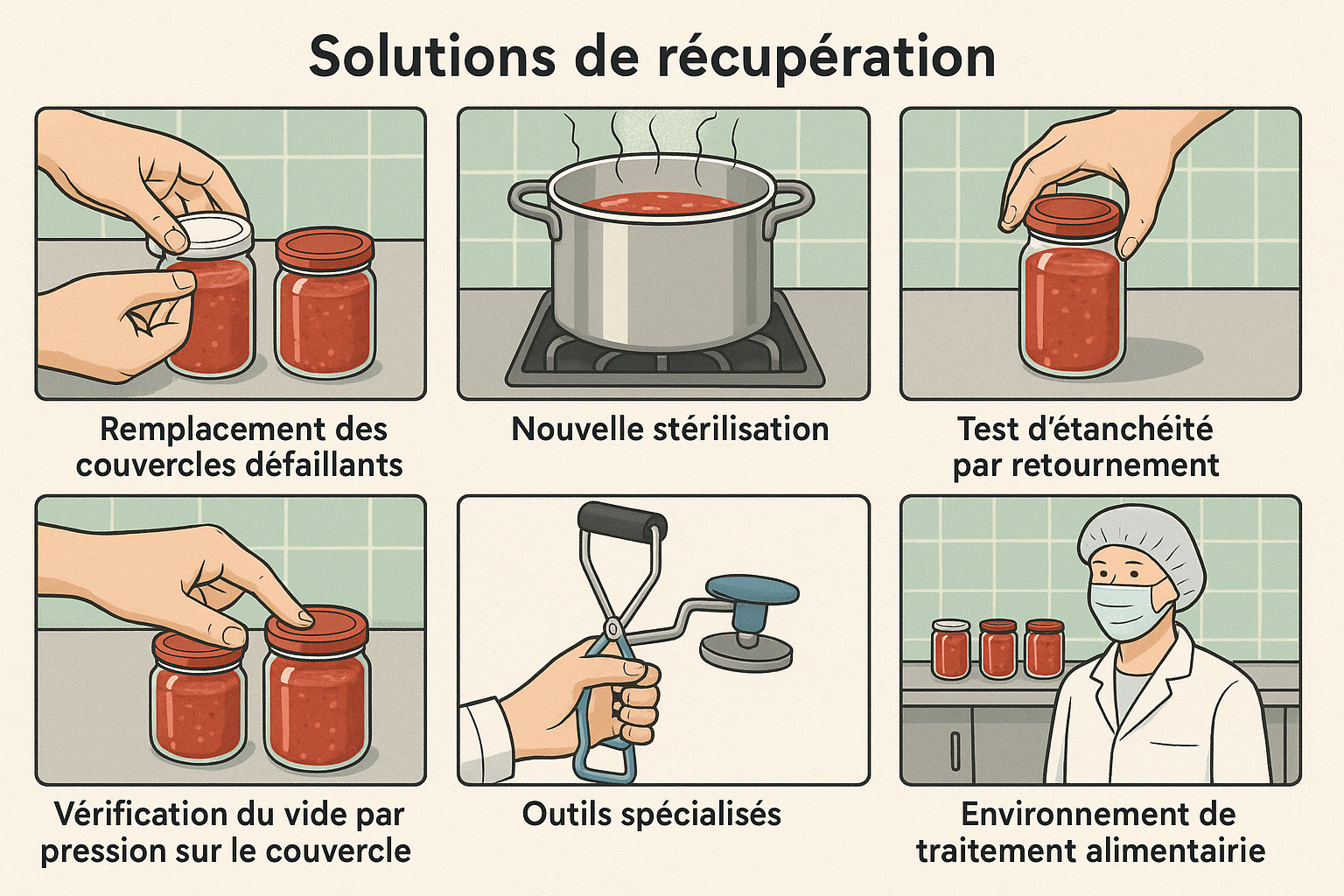 SOLUTIONS DE RÉCUPÉRATION DES BOCAUX DÉFAILLANTS