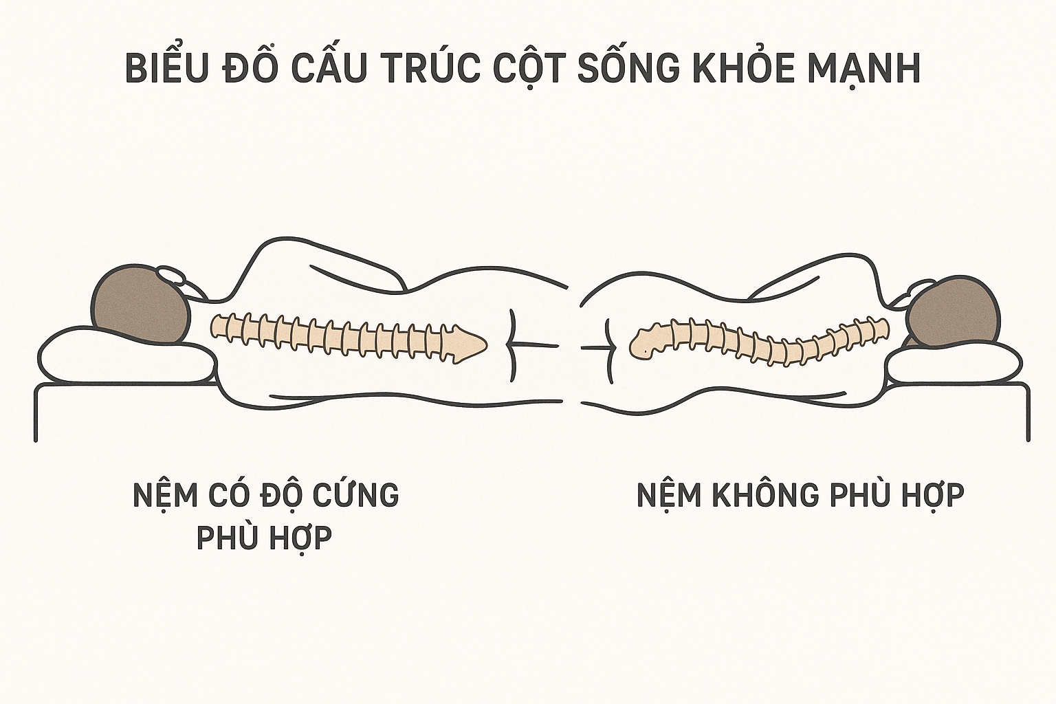 Tác động của độ cứng nệm đến cột sống