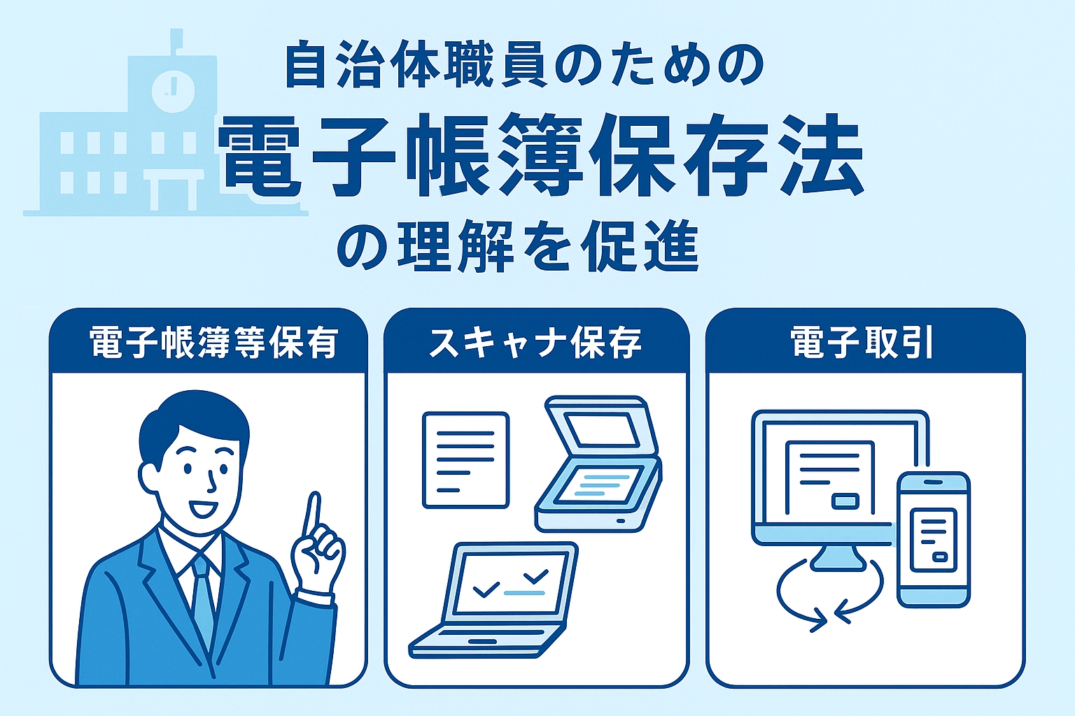 電子帳簿保存法の3つの区分