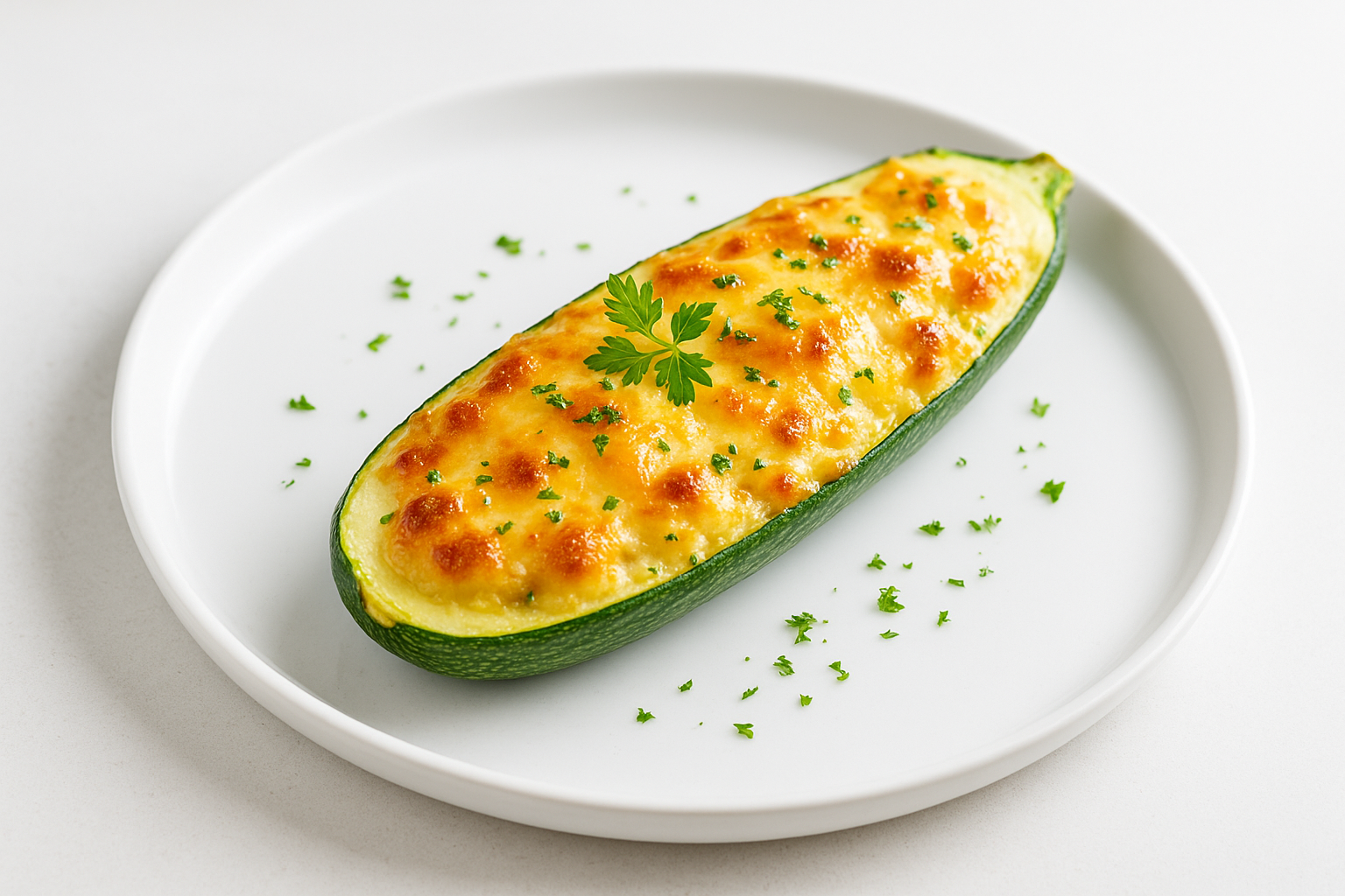 Cheese-Stuffed Zucchini Boats