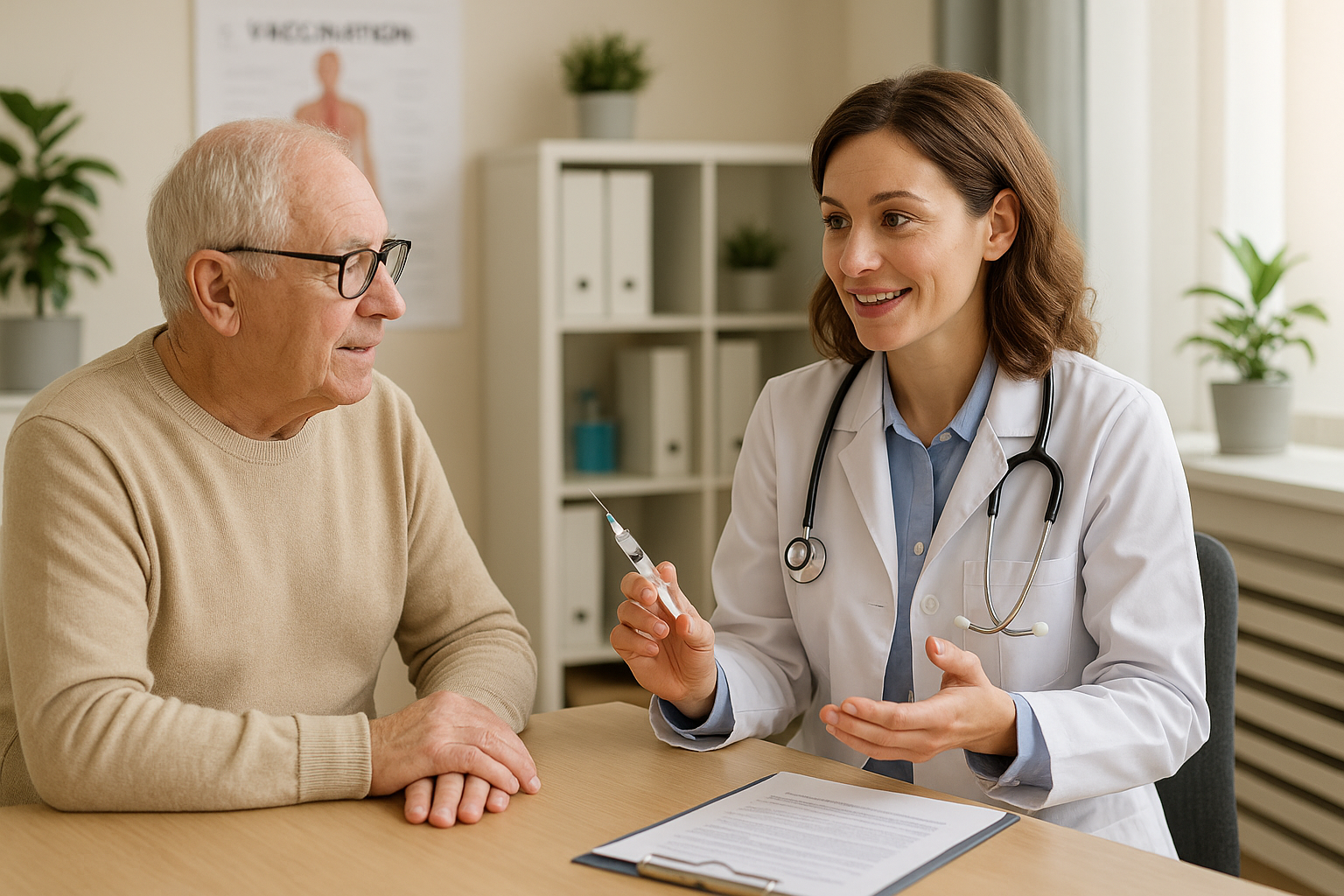 의료진 백신 상담