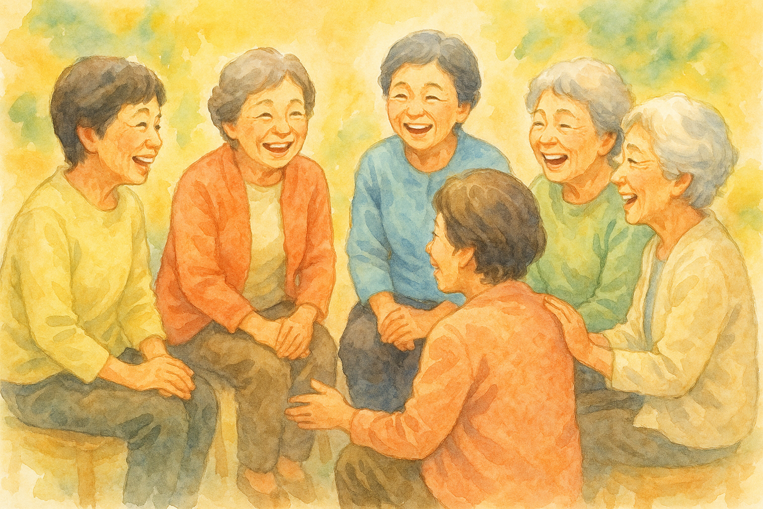 シニア女性たちの井戸端会議