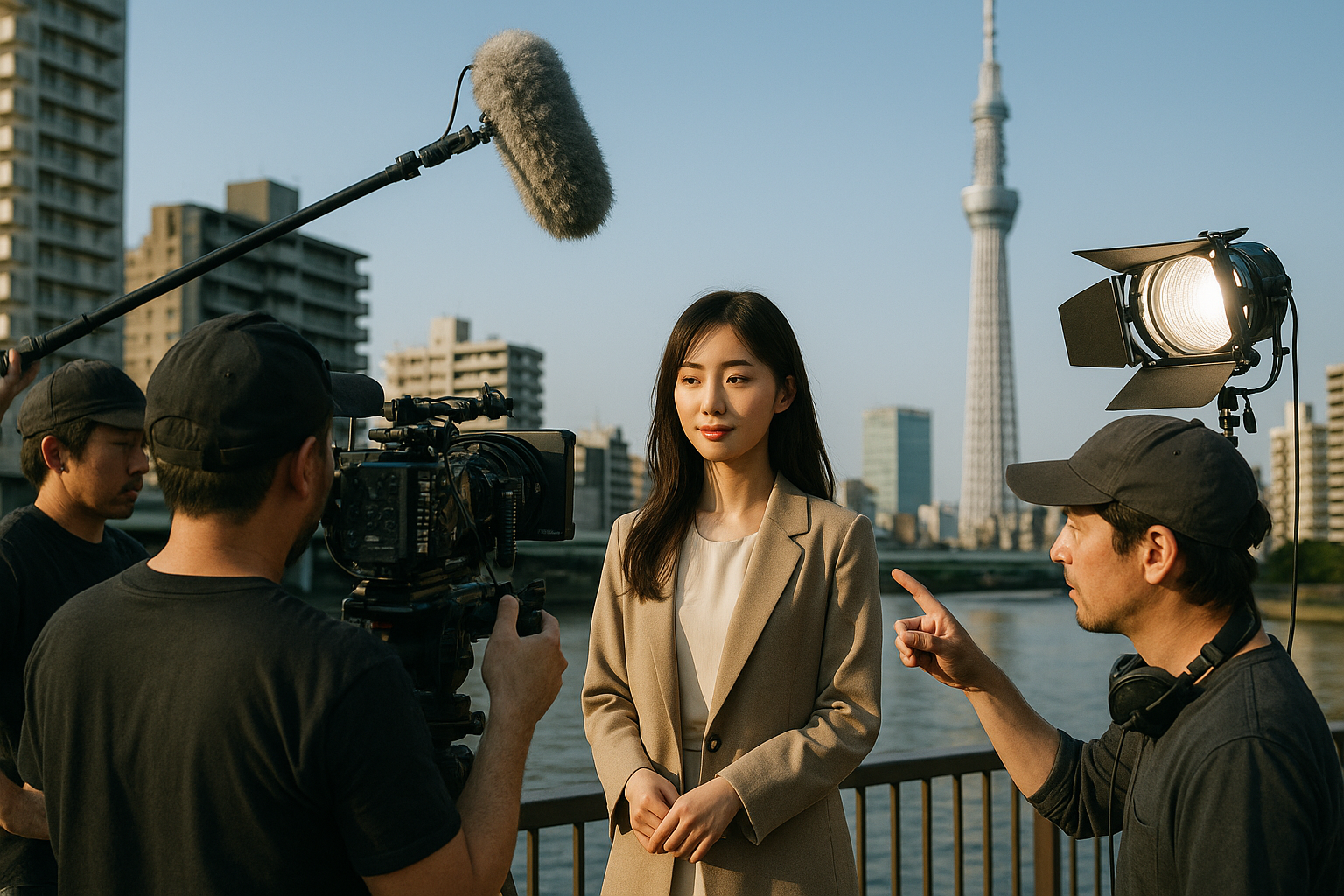 東京でのショートムービー撮影現場