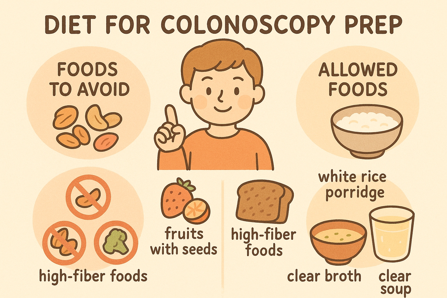 대장내시경 검사 전 식이조절 가이드