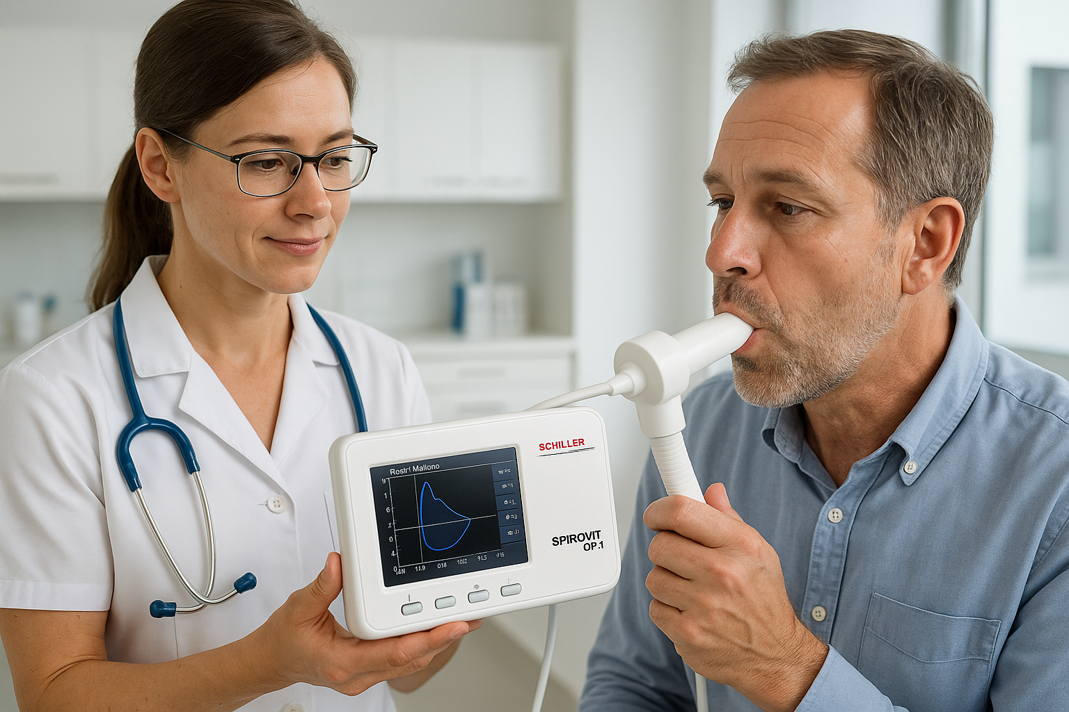 SCHILLER SPIROVIT SP-1 4 Clinical Workflow Demonstration