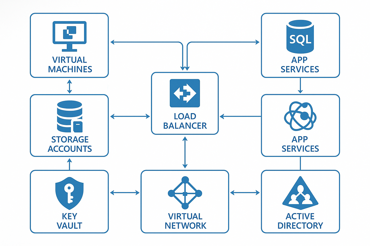 Azure Services Architecture Diagram