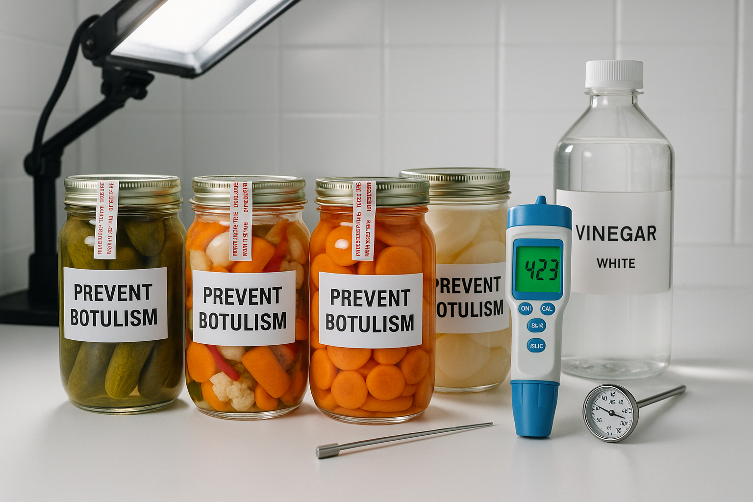 BOCAUX DE PICKLES AVEC CONTRÔLES DE SÉCURITÉ ALIMENTAIRE