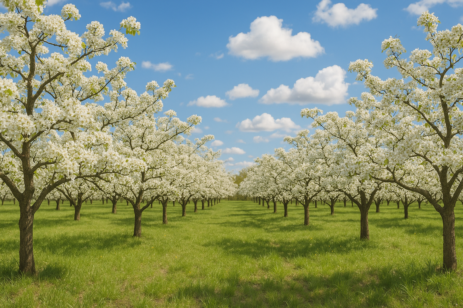 배나무 과수원 풍경