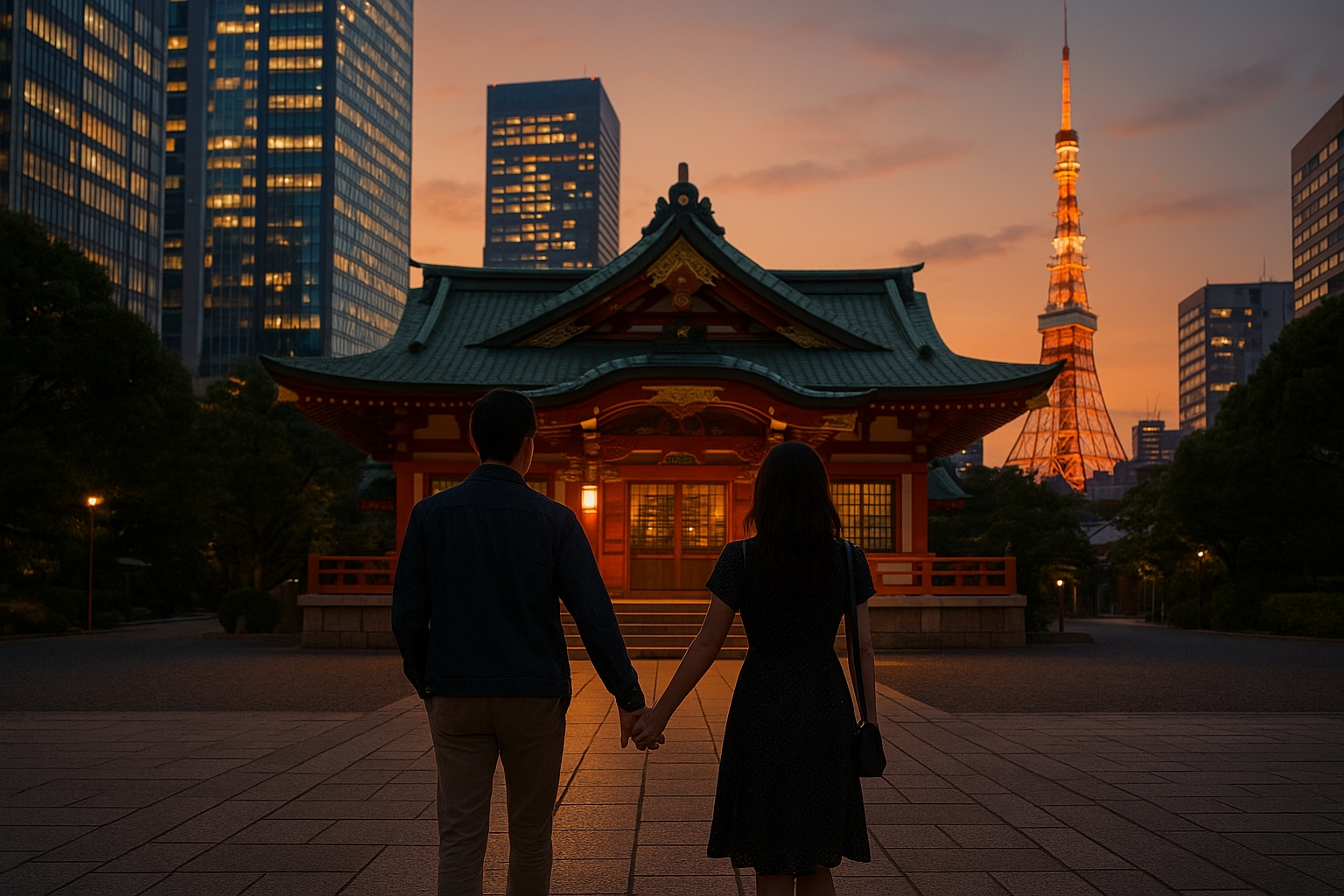 東京デート風景