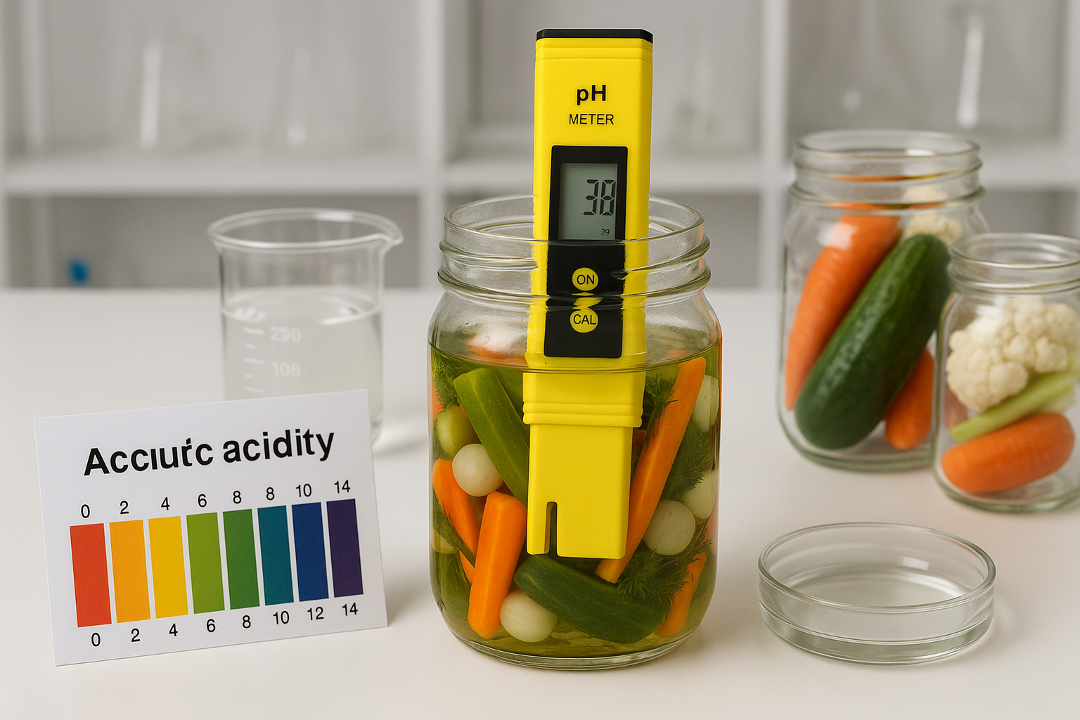 CONTRÔLE PH DANS LA PRÉPARATION DES PICKLES