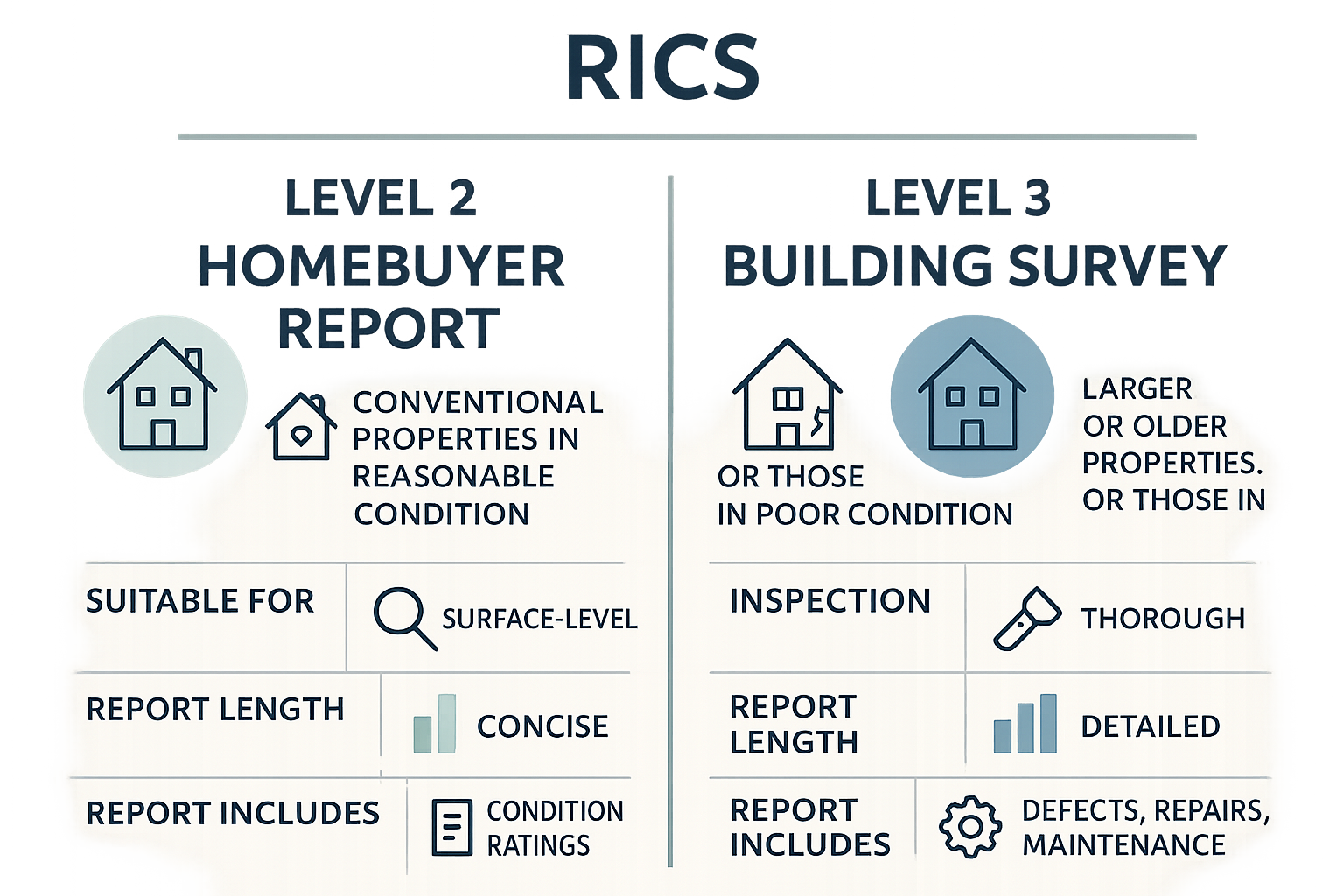 Building Survey vs HomeBuyer Report