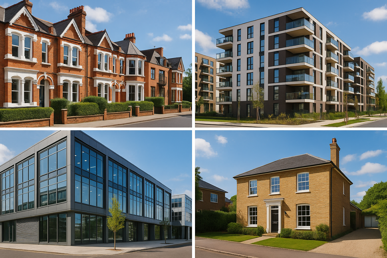 Different types of properties in Surrey